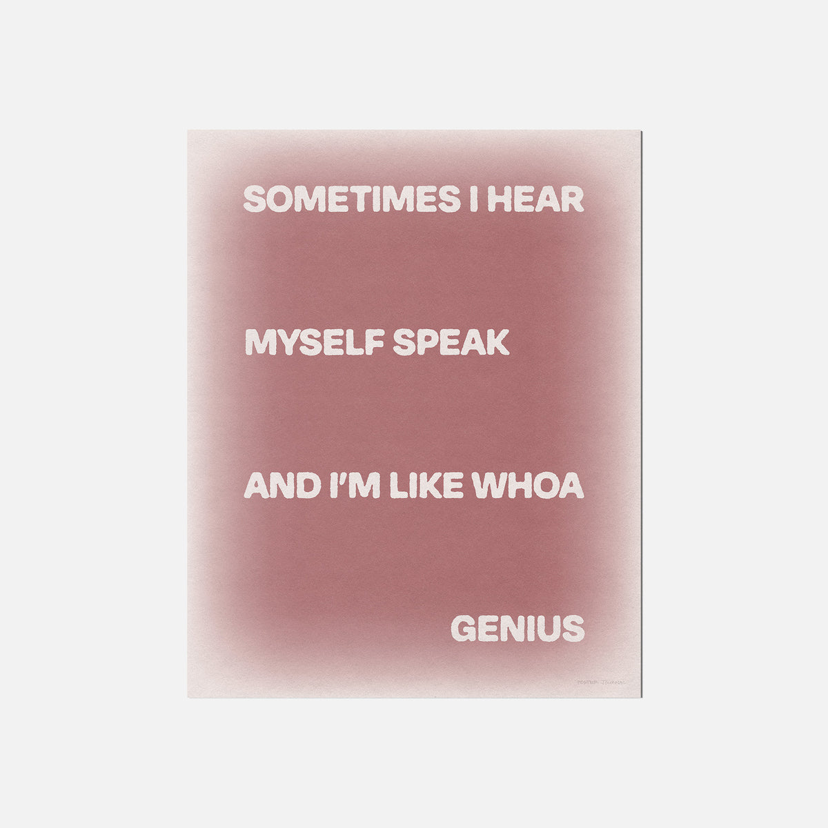 SOMETIMES PRINT