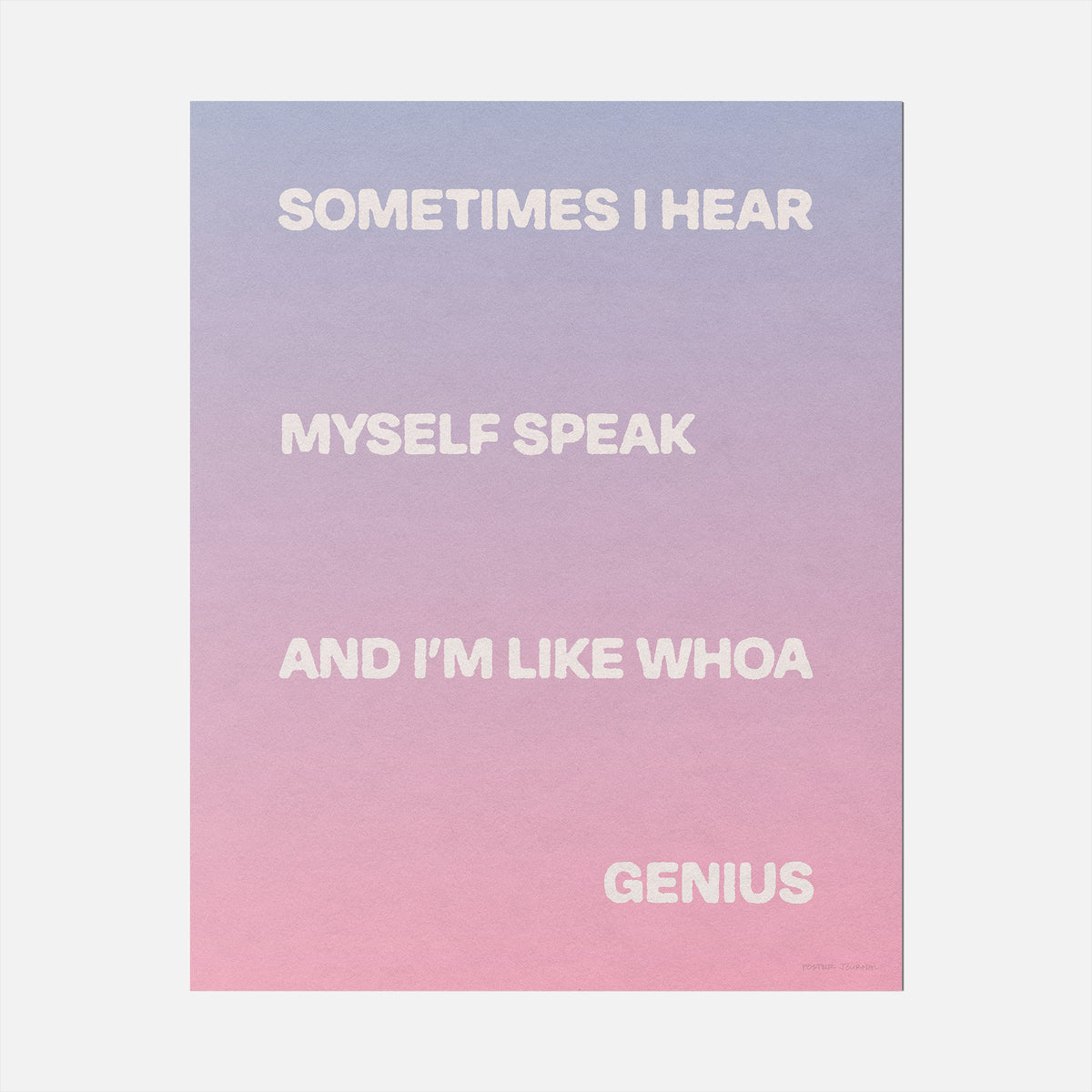 SOMETIMES PRINT
