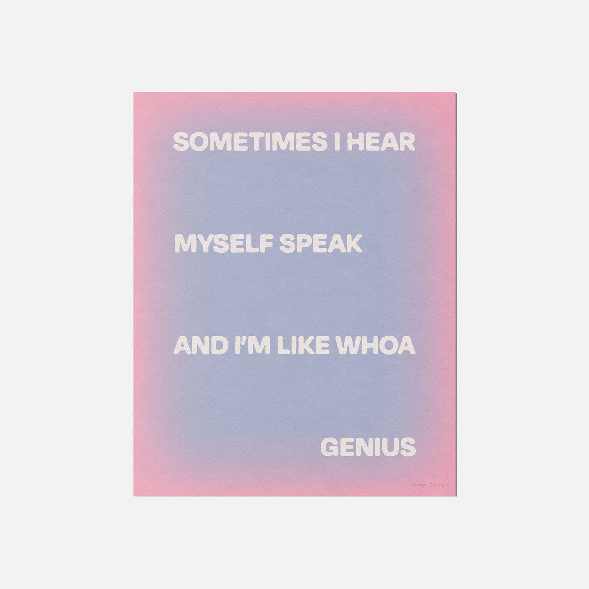 SOMETIMES PRINT