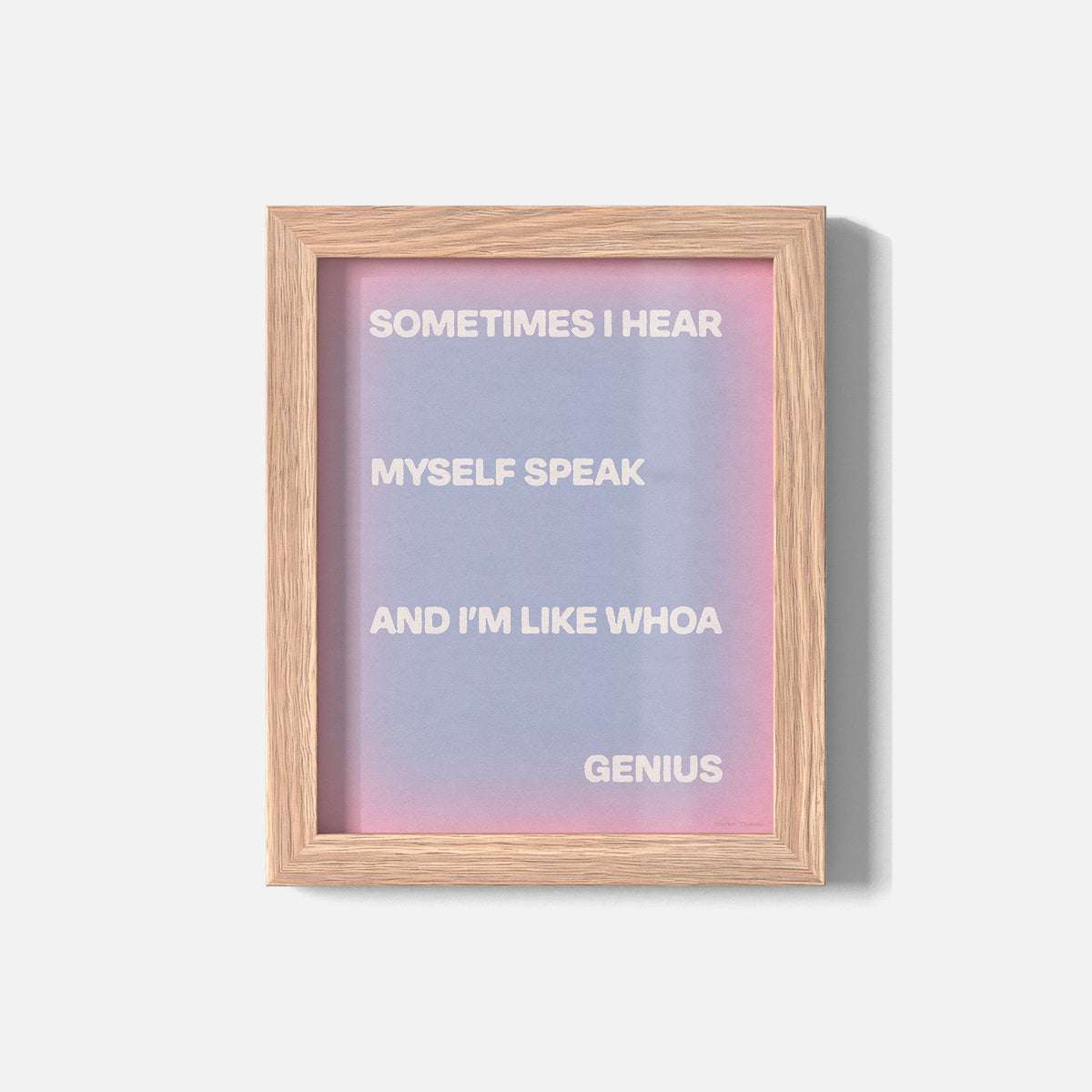 SOMETIMES PRINT