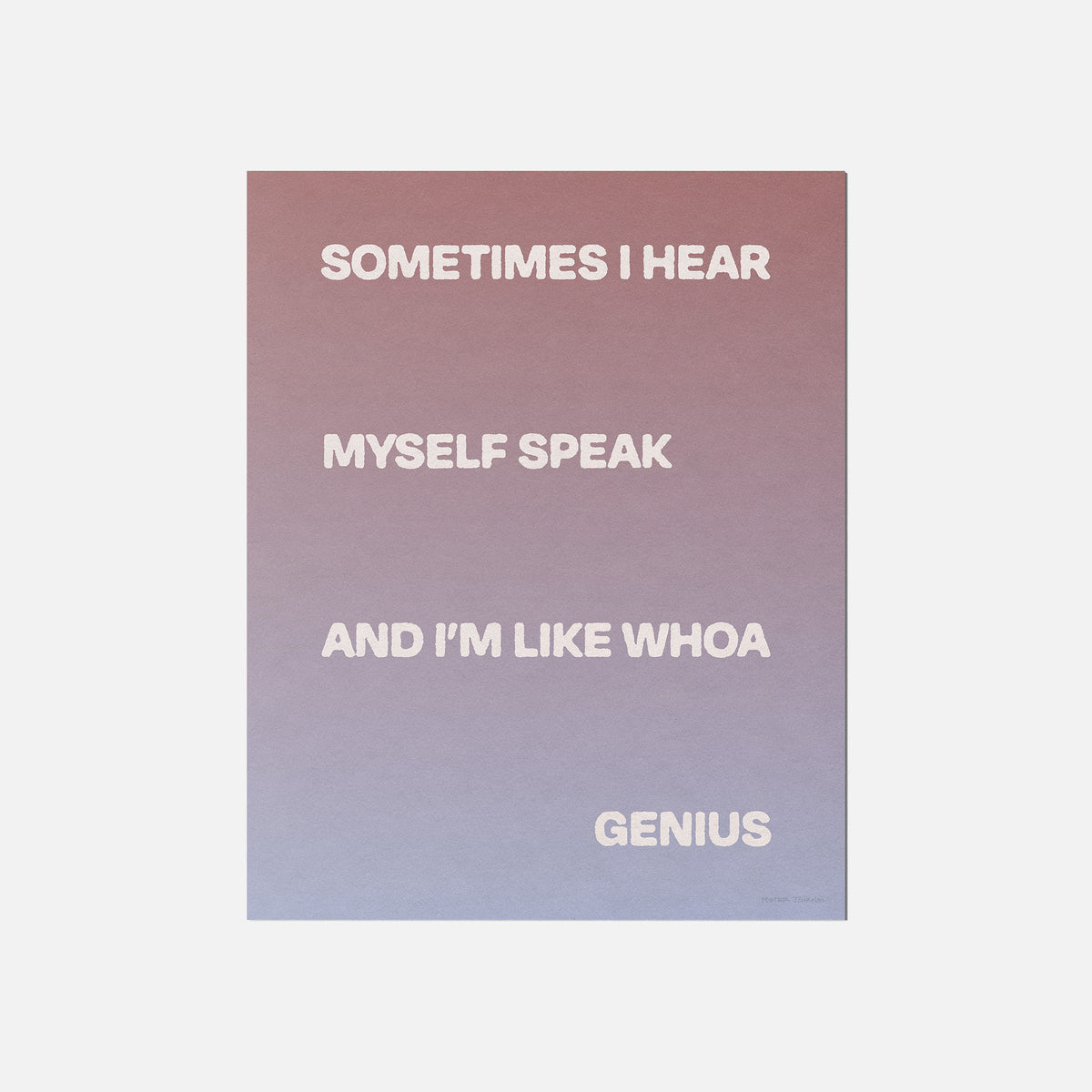 SOMETIMES PRINT