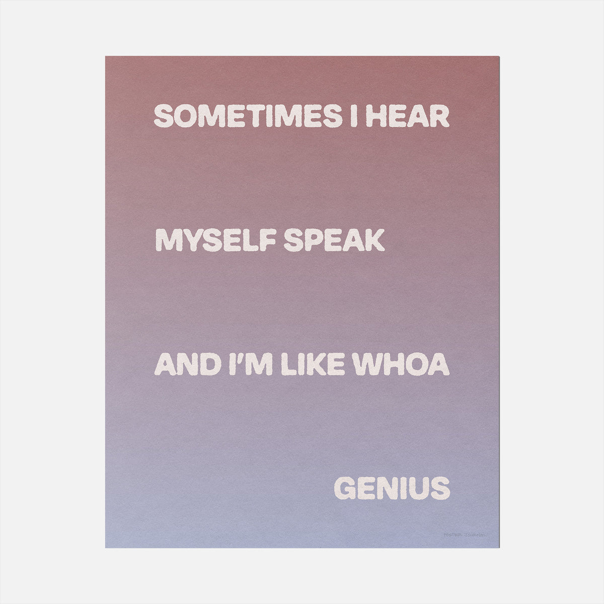 SOMETIMES PRINT