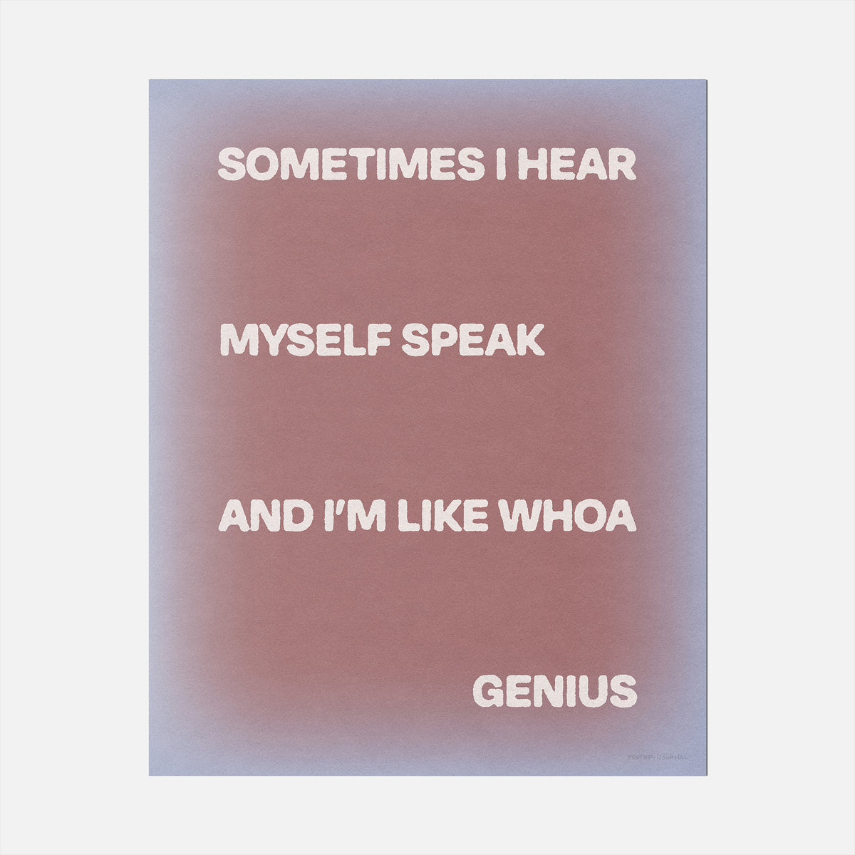 SOMETIMES PRINT