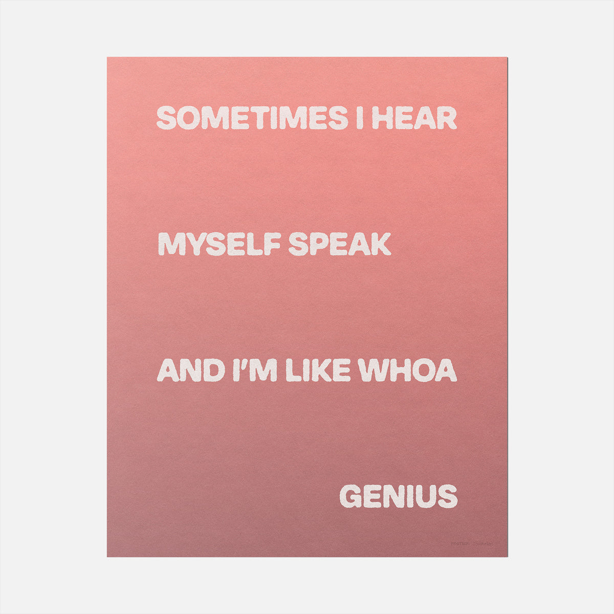 SOMETIMES PRINT