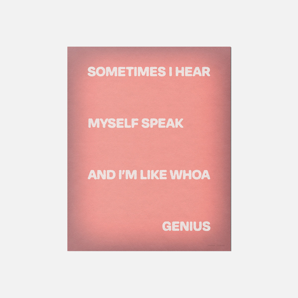 SOMETIMES PRINT