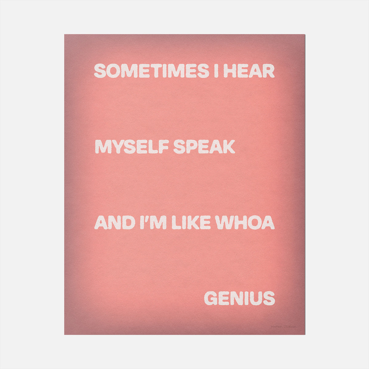 SOMETIMES PRINT