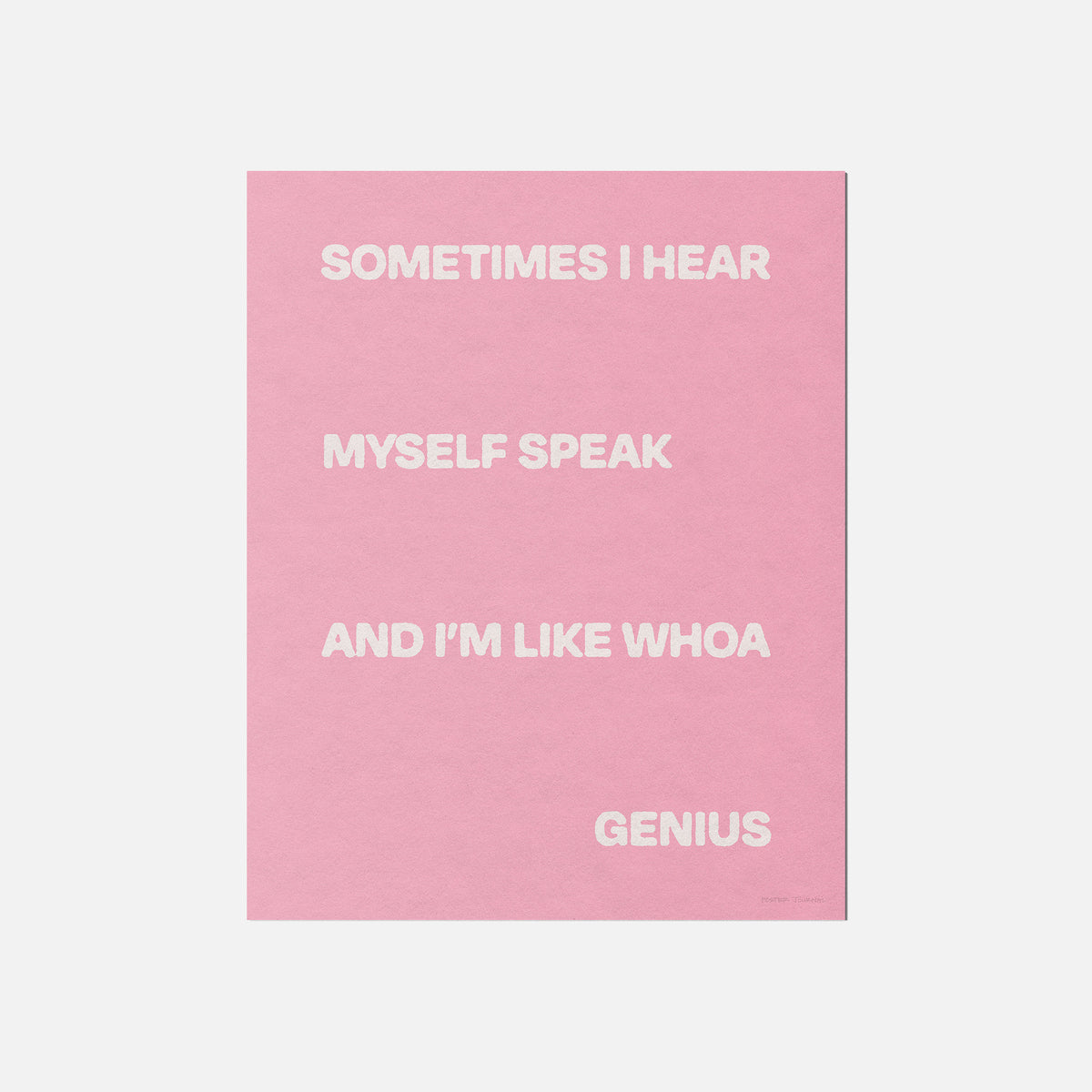 SOMETIMES PRINT