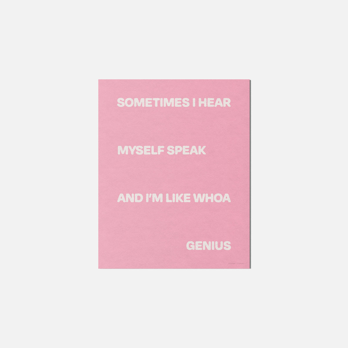 SOMETIMES PRINT