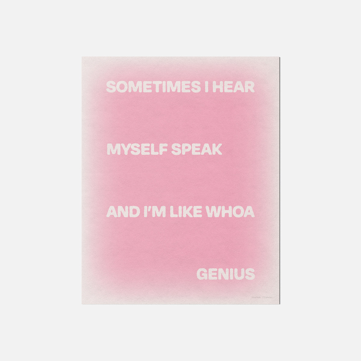 SOMETIMES PRINT