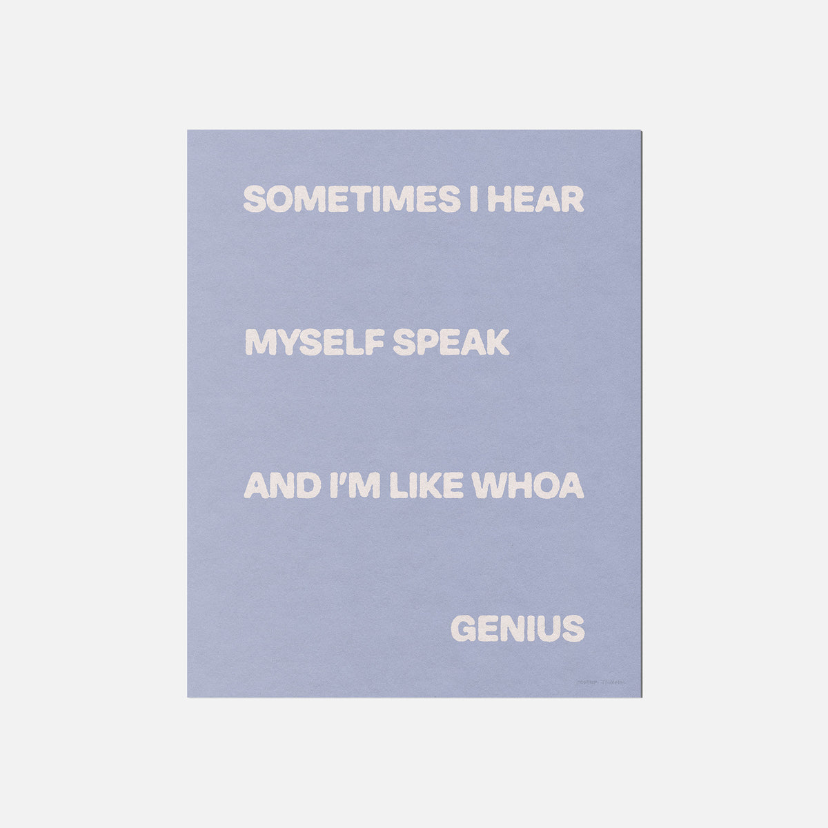 SOMETIMES PRINT