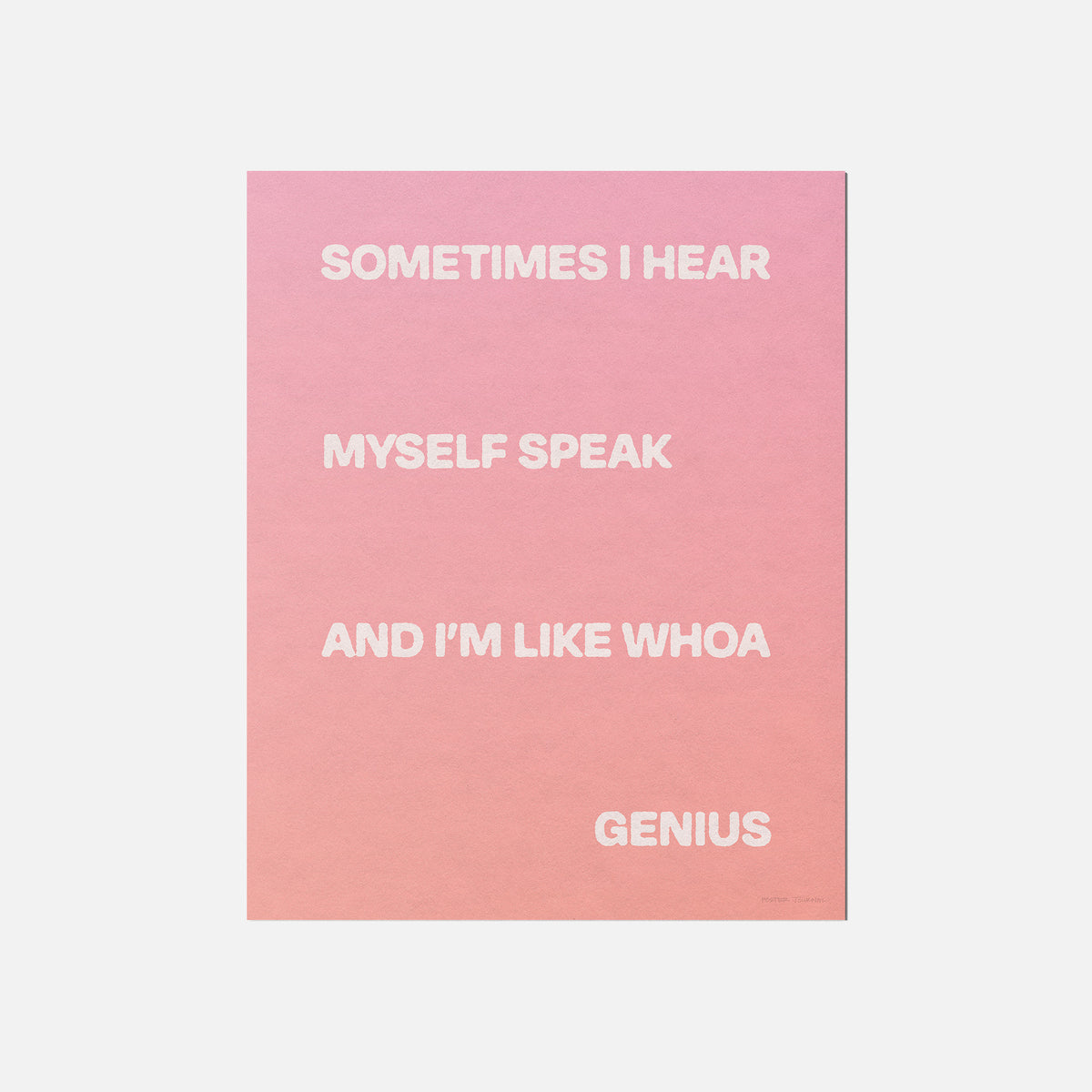 SOMETIMES PRINT