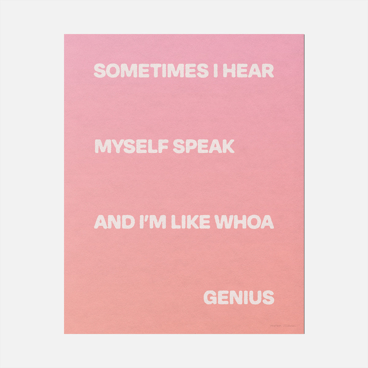 SOMETIMES PRINT