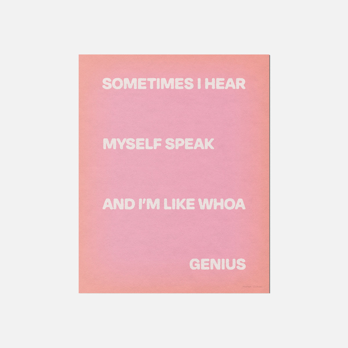 SOMETIMES PRINT