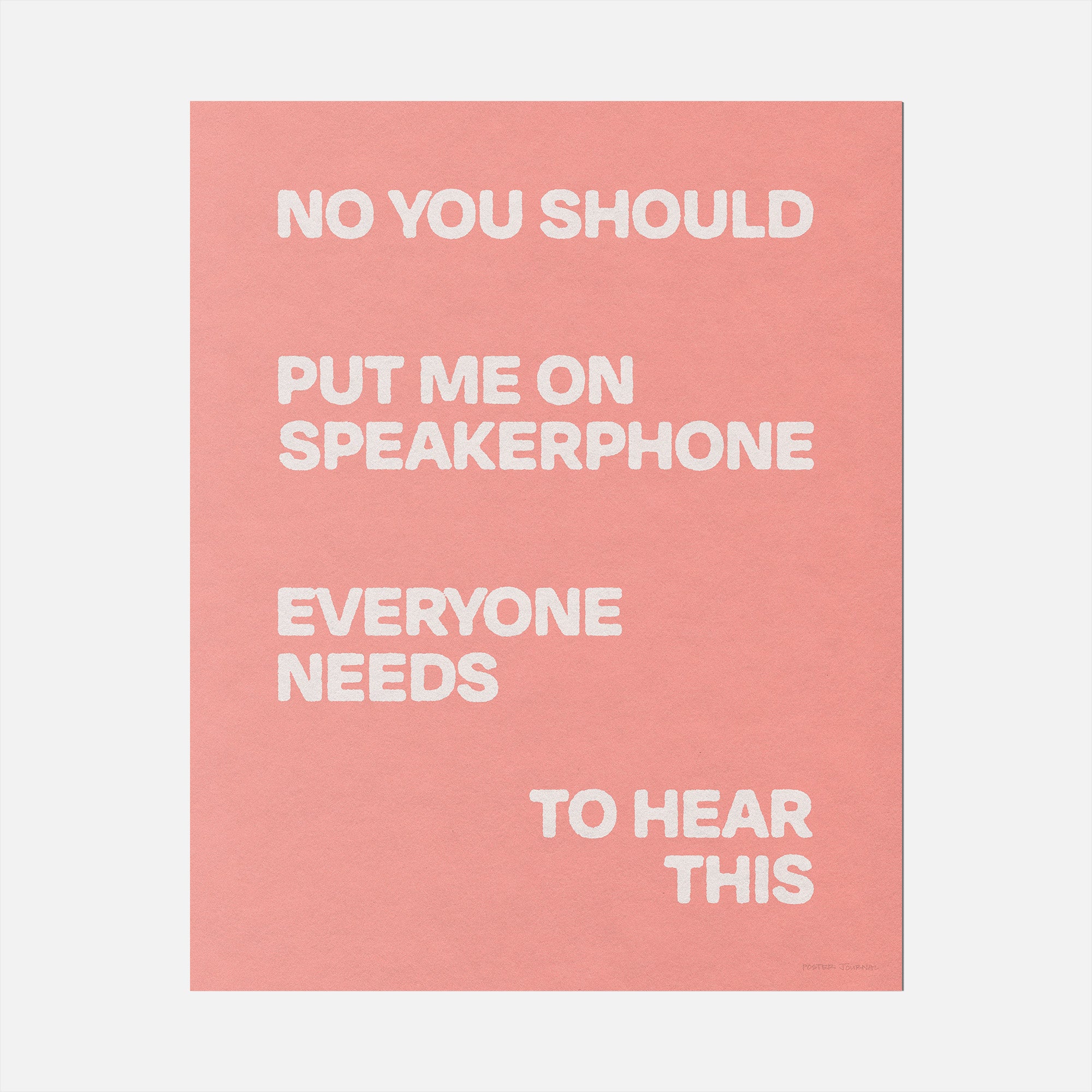 SPEAKERPHONE PRINT