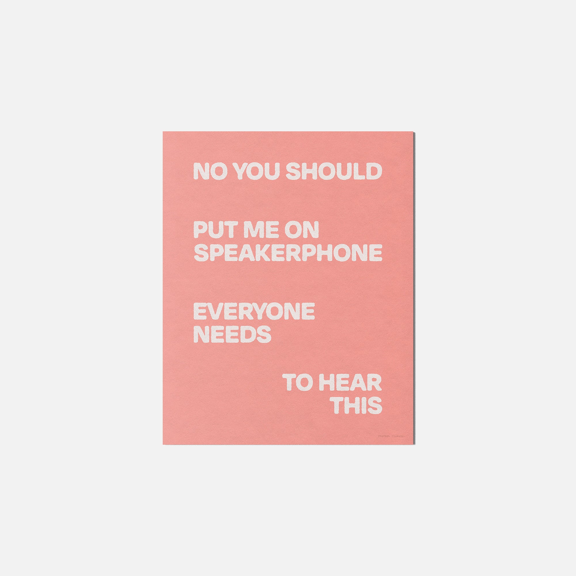 SPEAKERPHONE PRINT