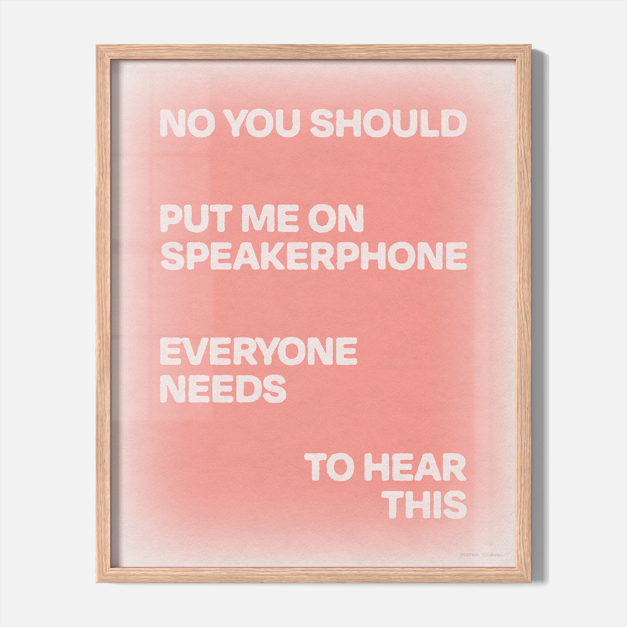 SPEAKERPHONE PRINT