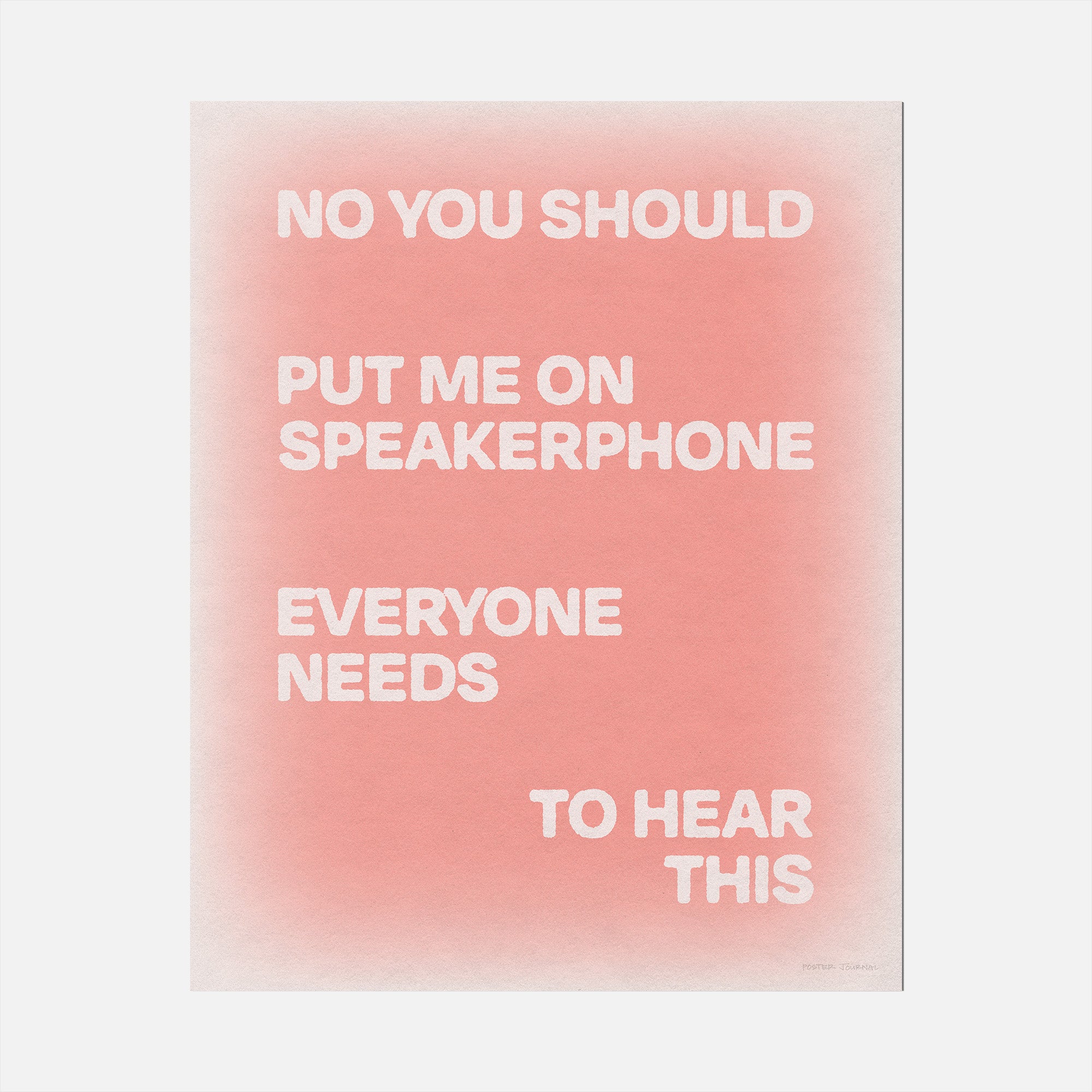 SPEAKERPHONE PRINT