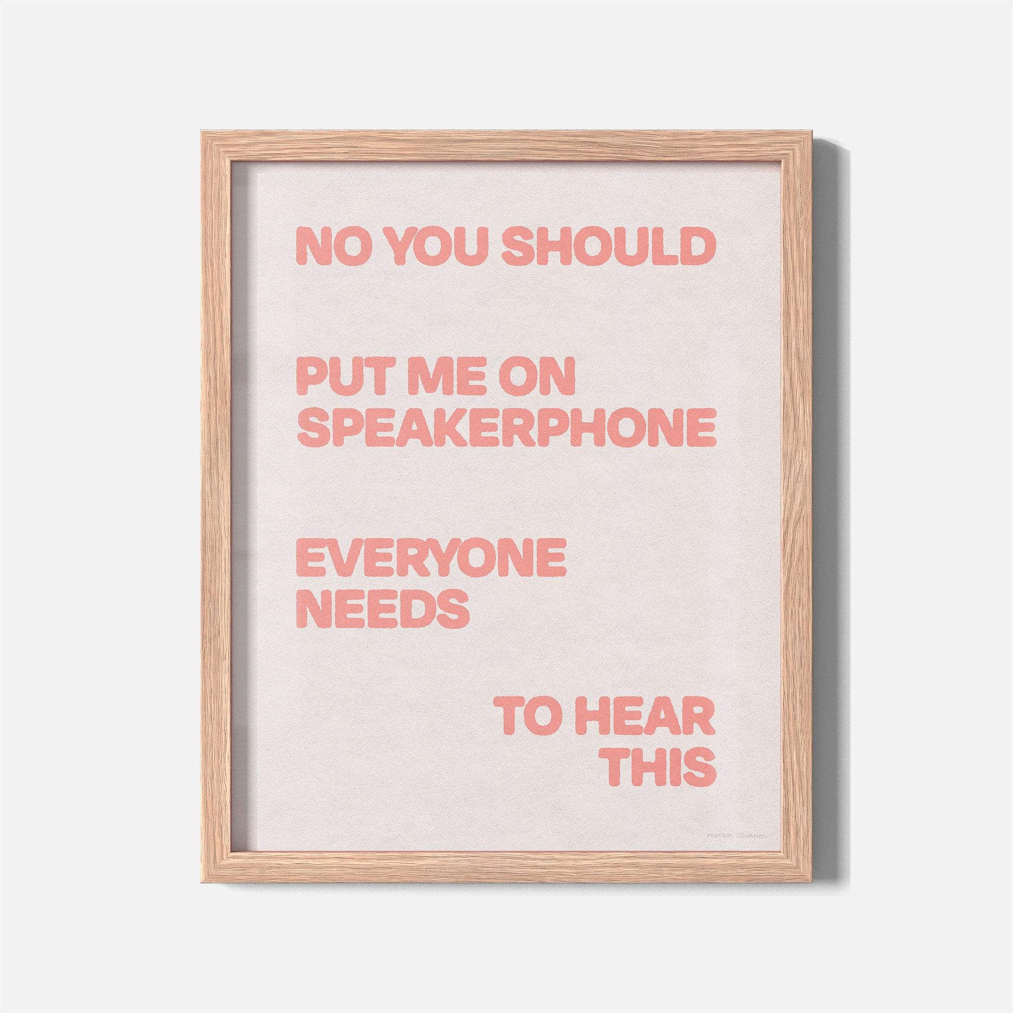 SPEAKERPHONE PRINT
