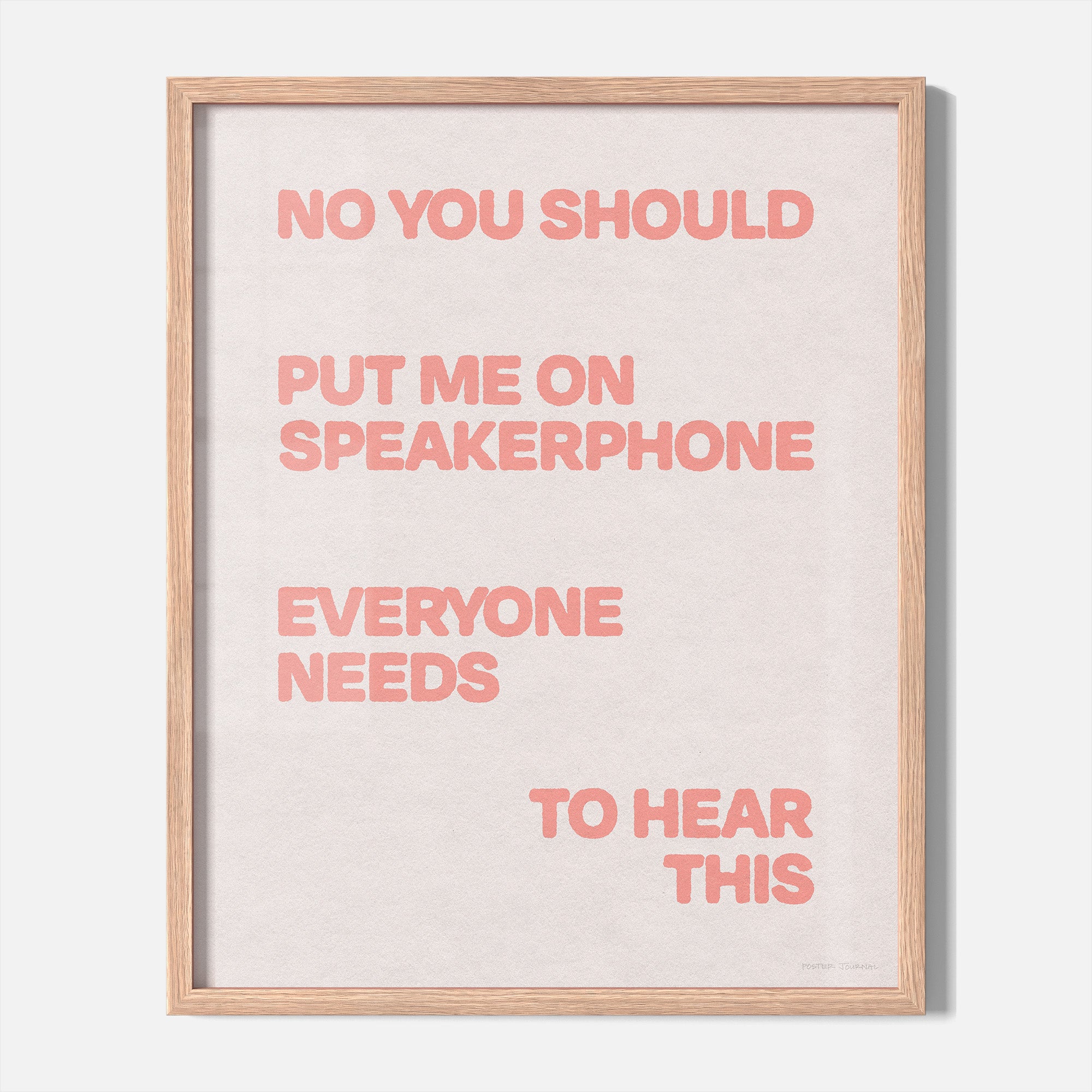 SPEAKERPHONE PRINT