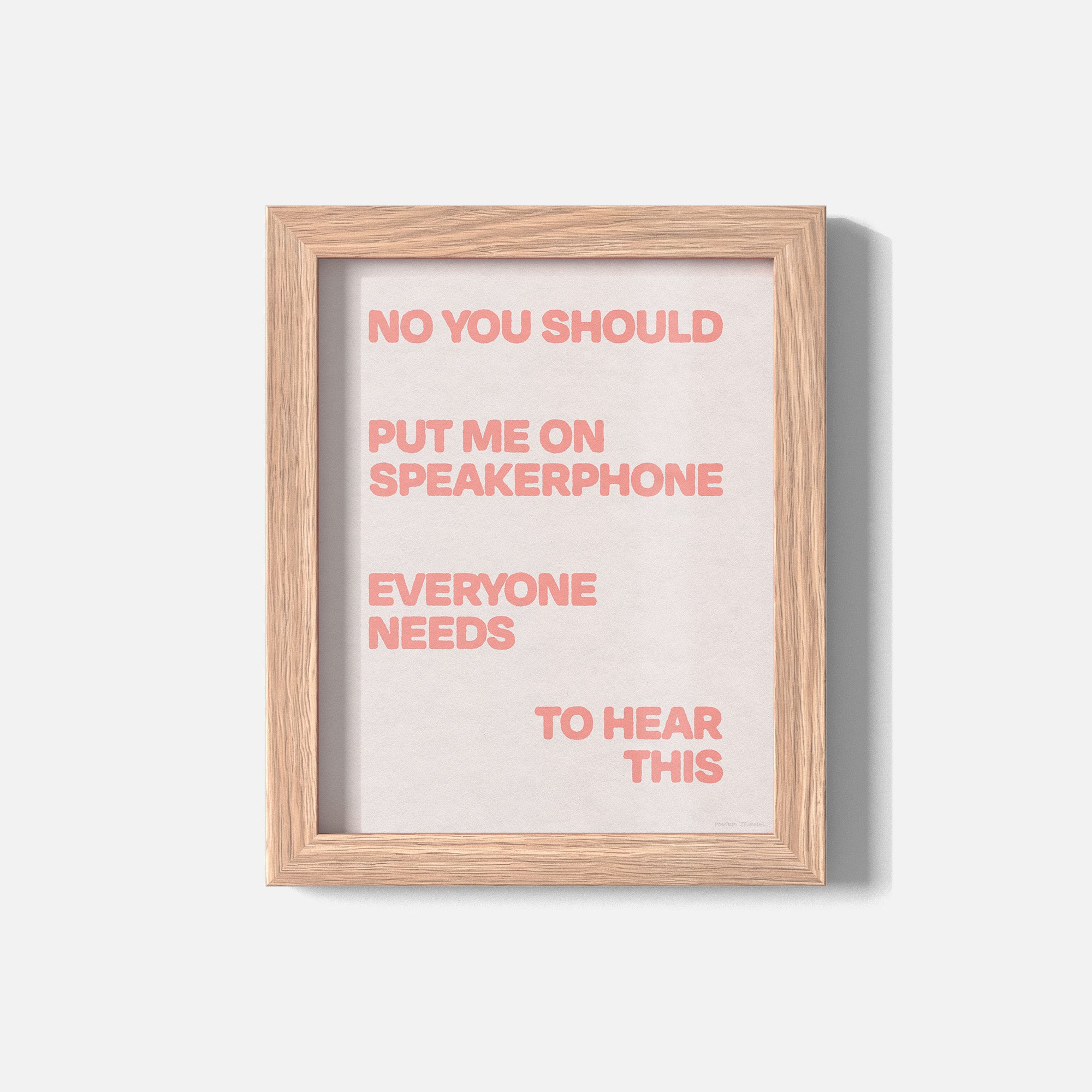 SPEAKERPHONE PRINT