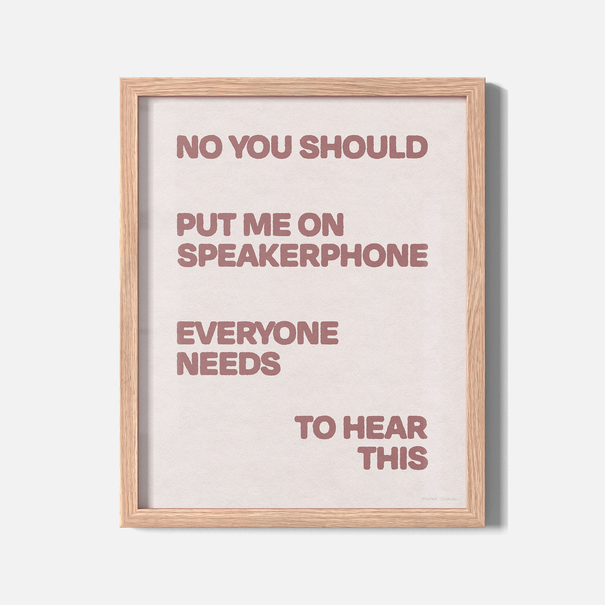 SPEAKERPHONE PRINT
