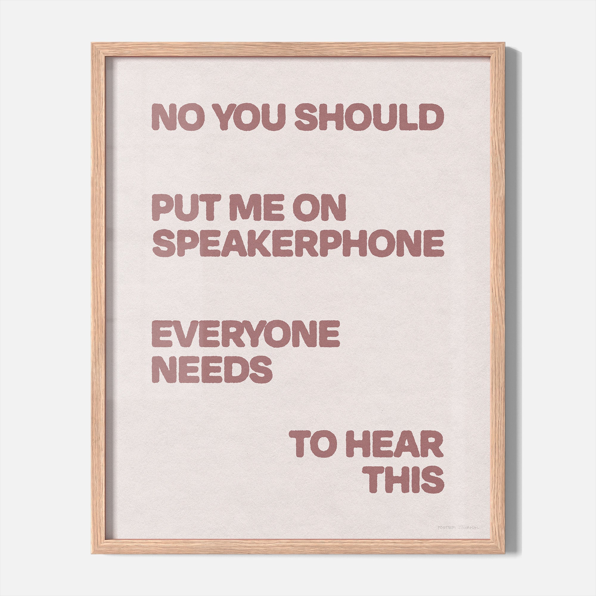 SPEAKERPHONE PRINT