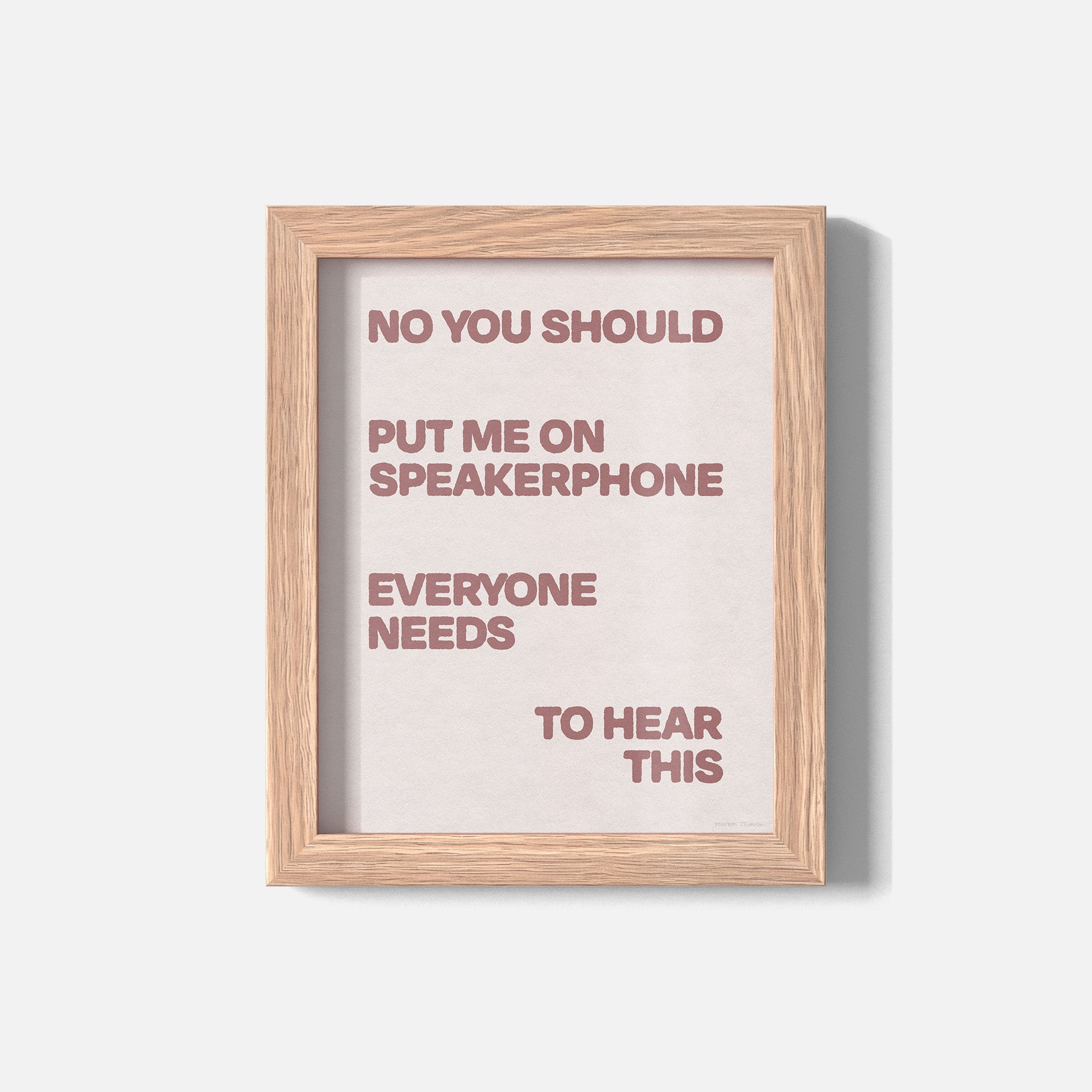SPEAKERPHONE PRINT
