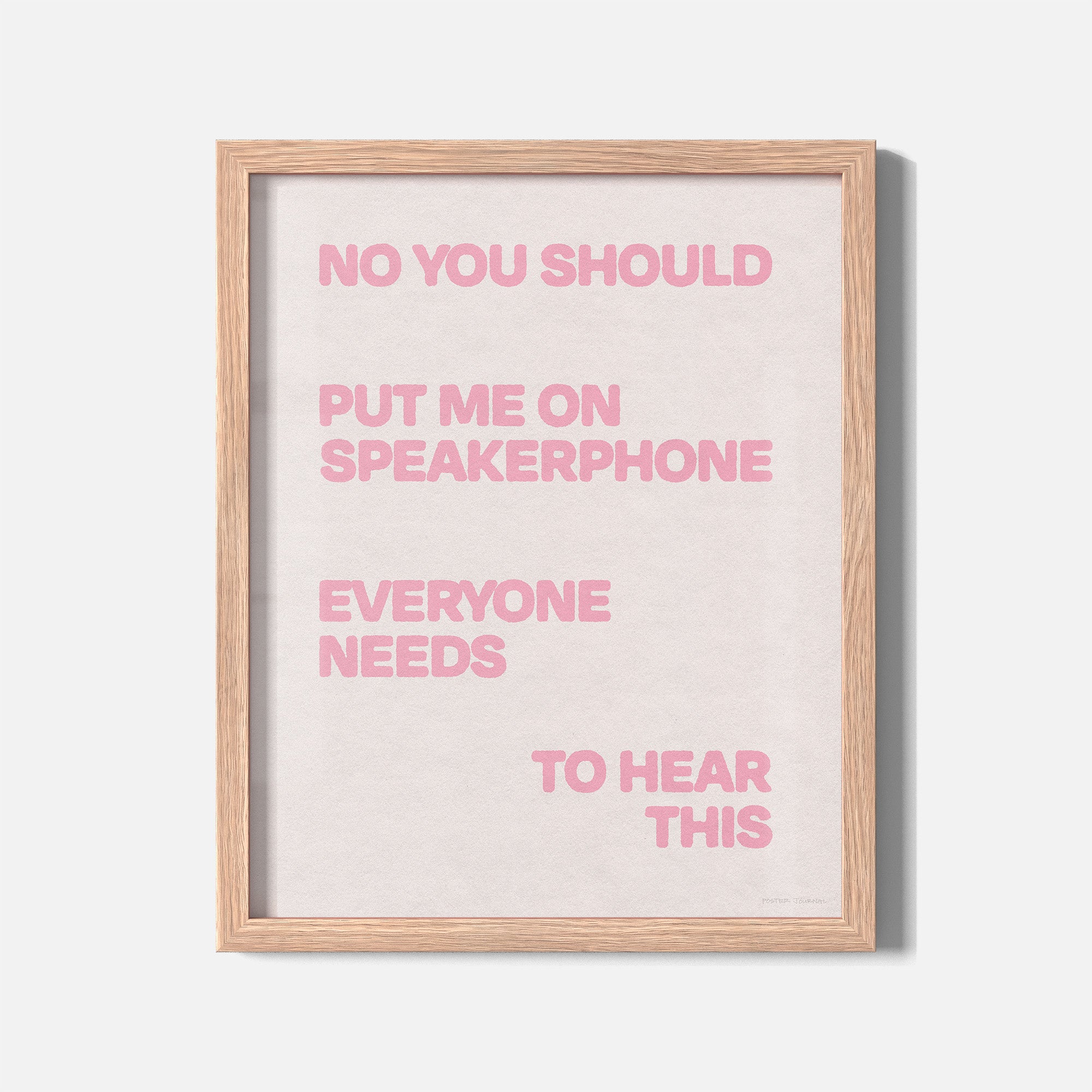 SPEAKERPHONE PRINT