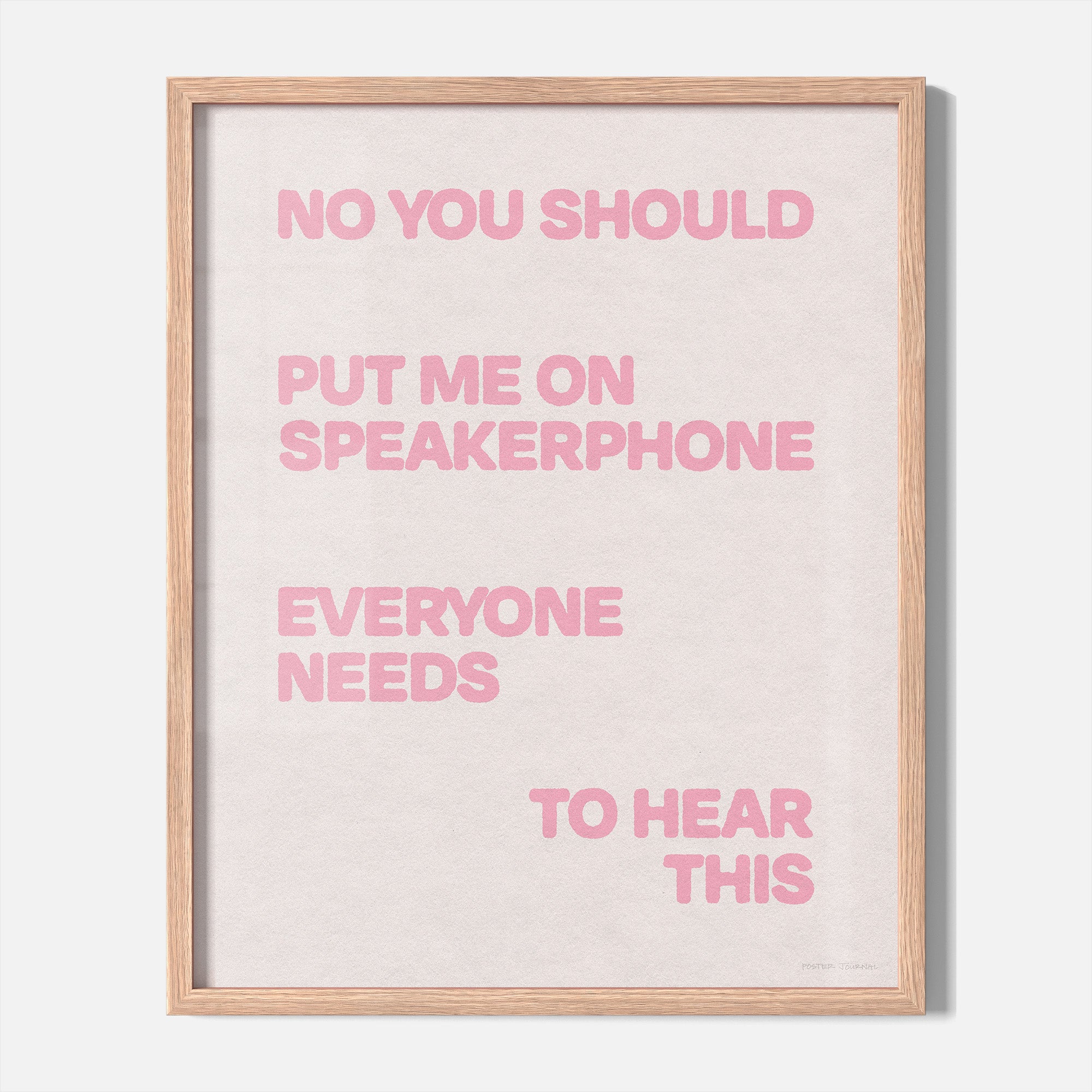 SPEAKERPHONE PRINT