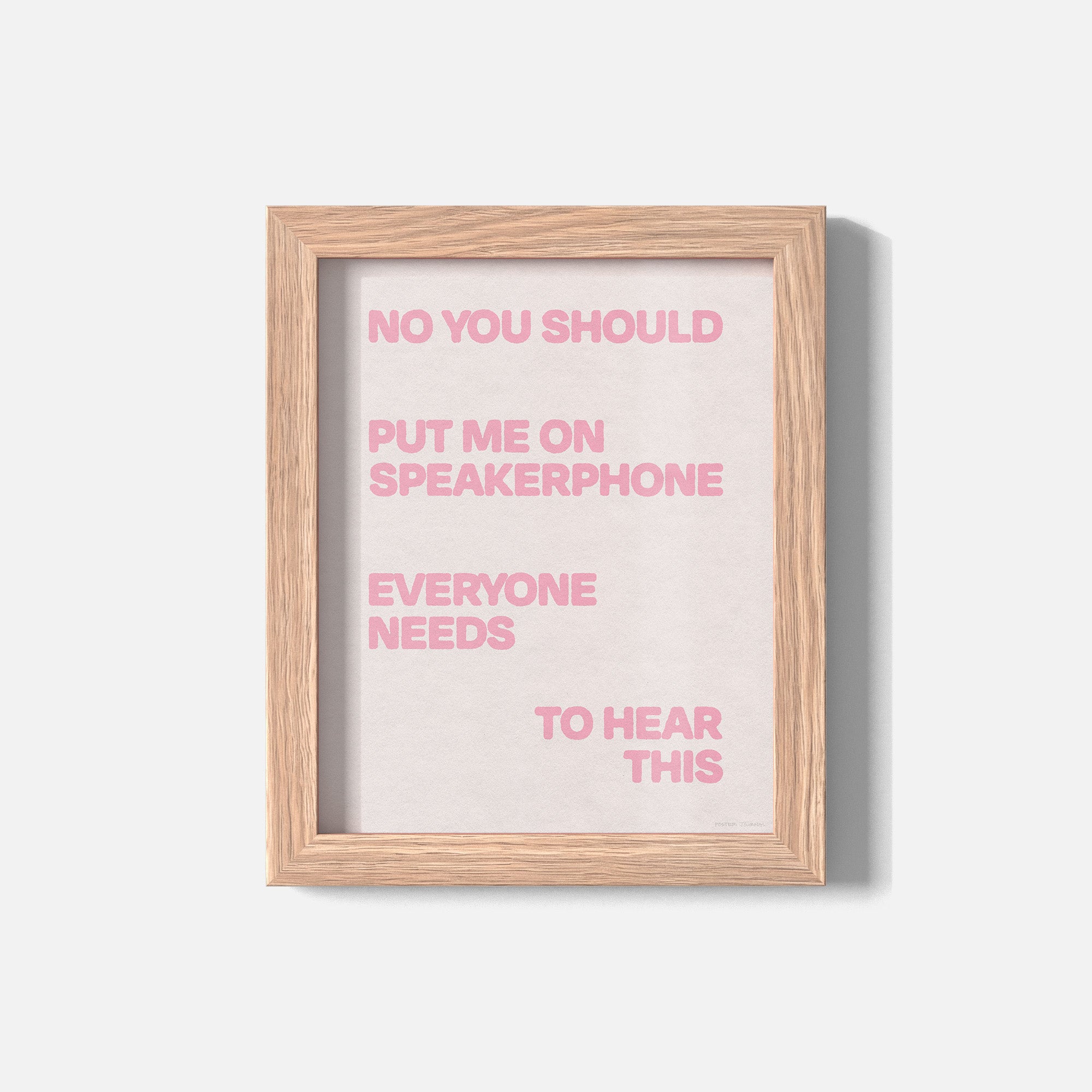 SPEAKERPHONE PRINT