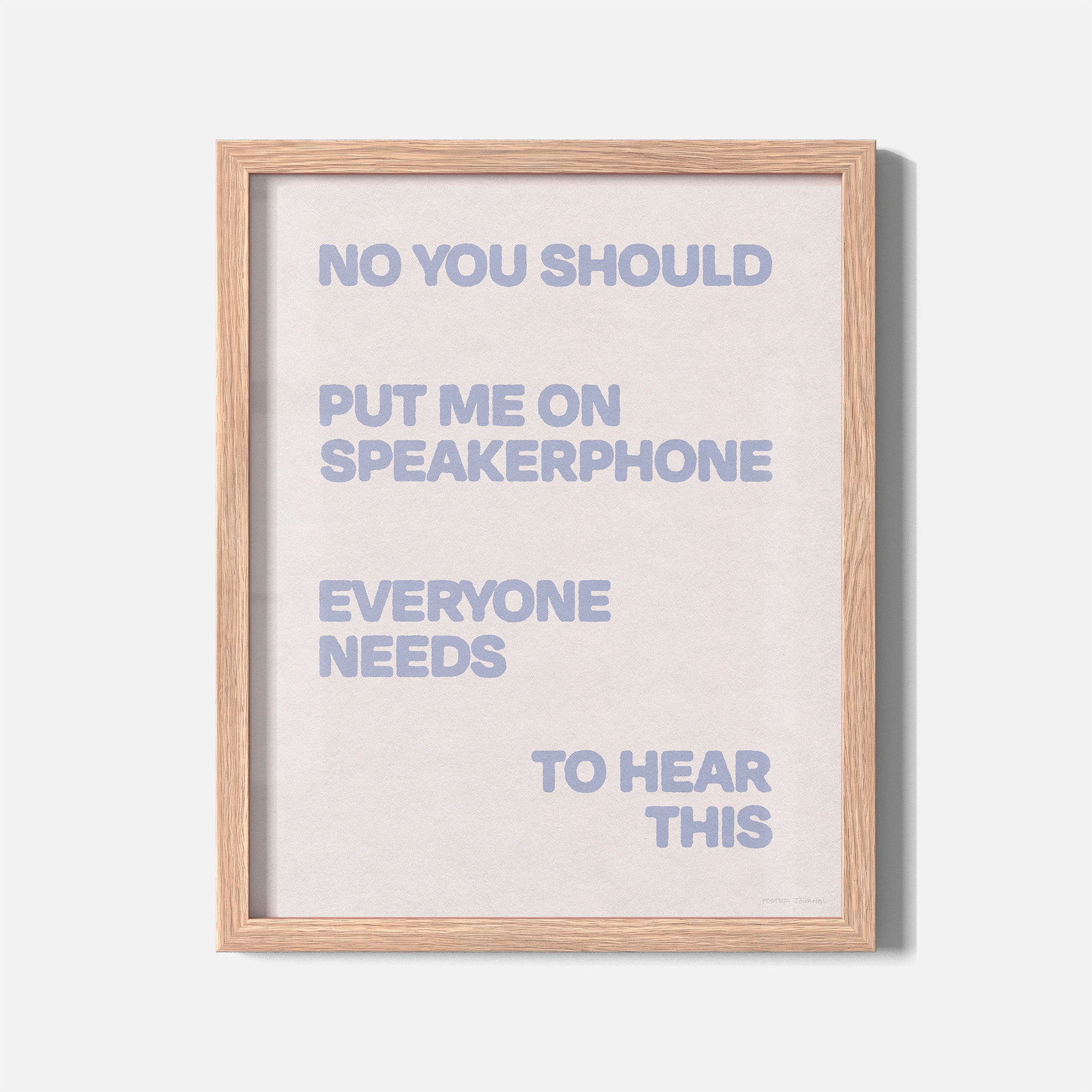 SPEAKERPHONE PRINT