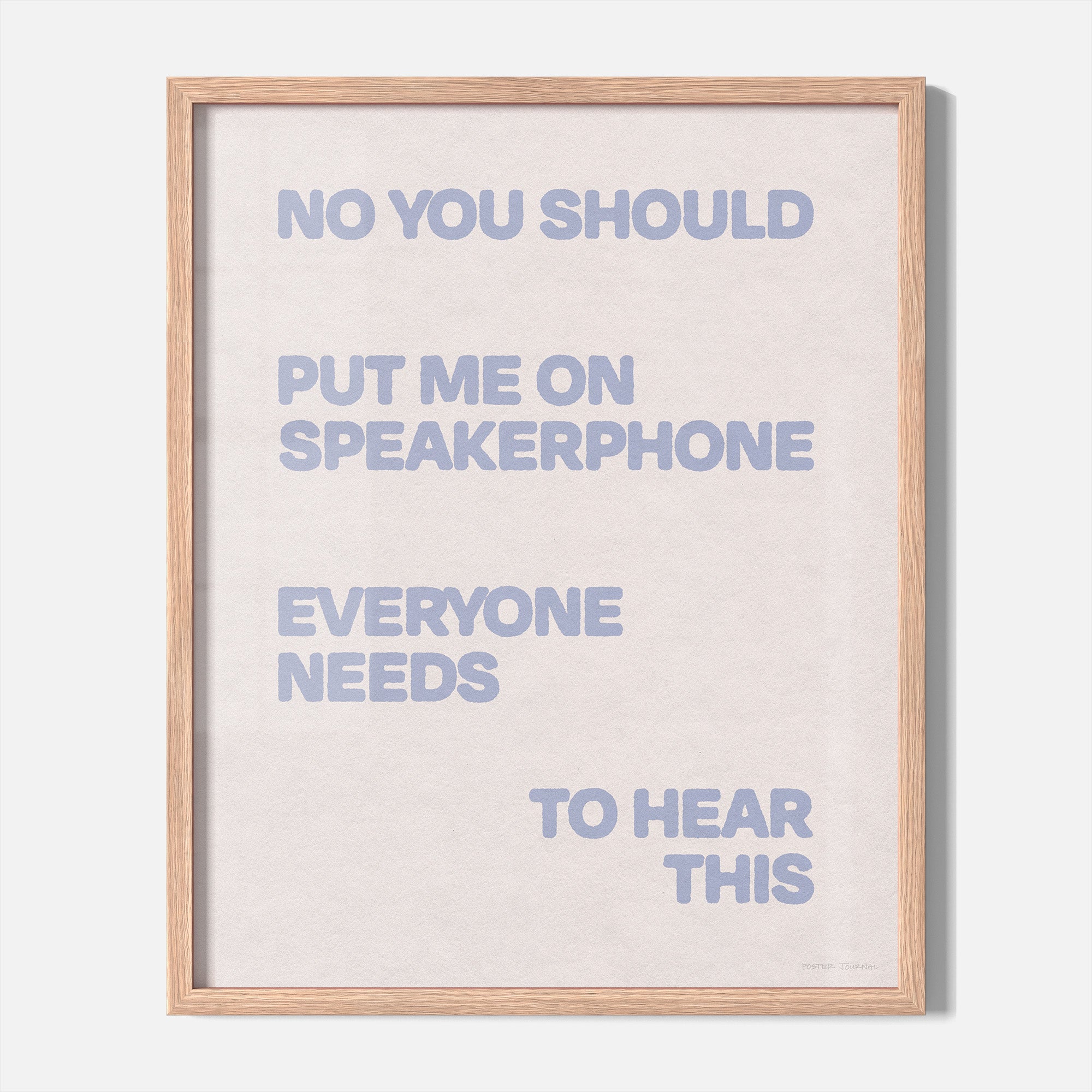 SPEAKERPHONE PRINT