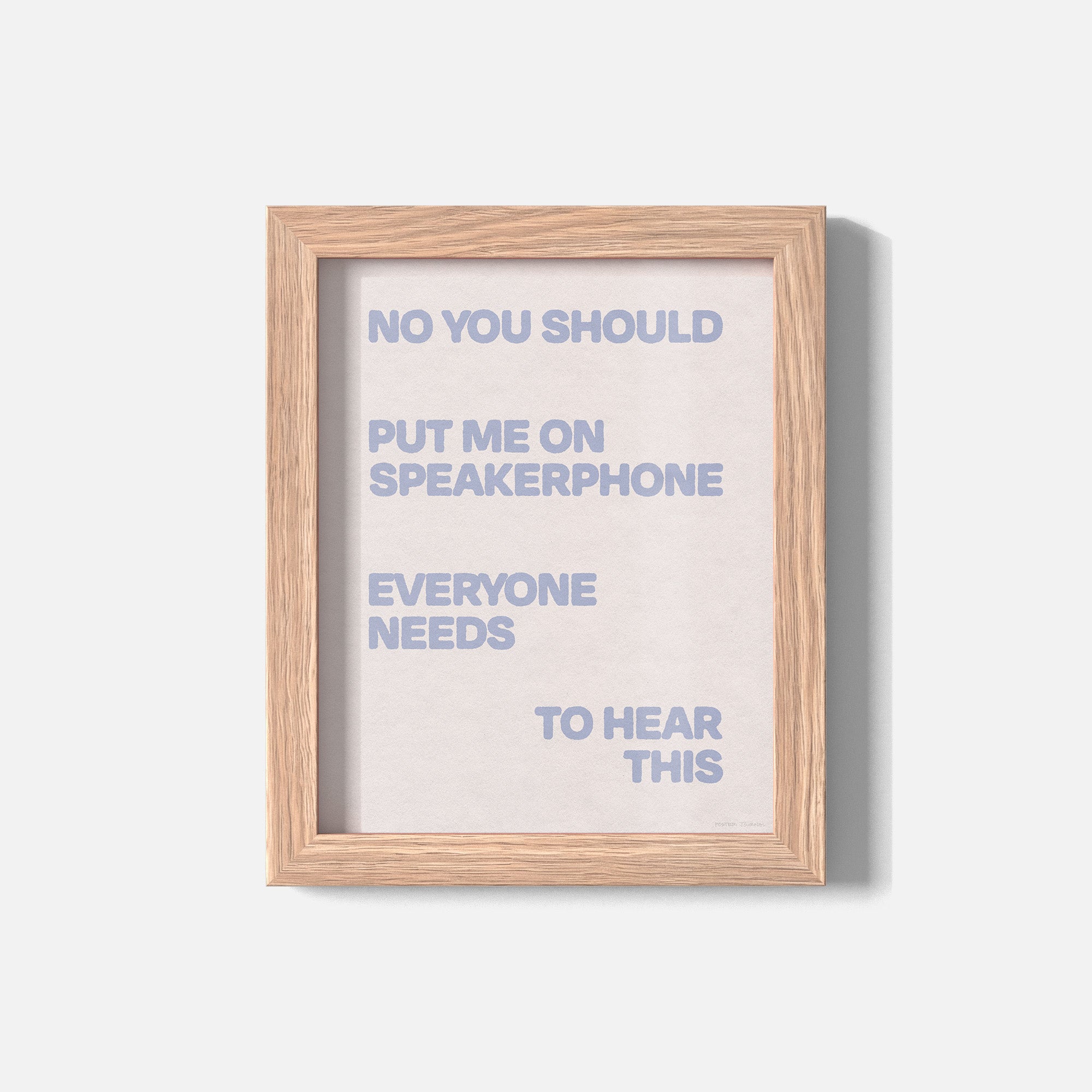 SPEAKERPHONE PRINT