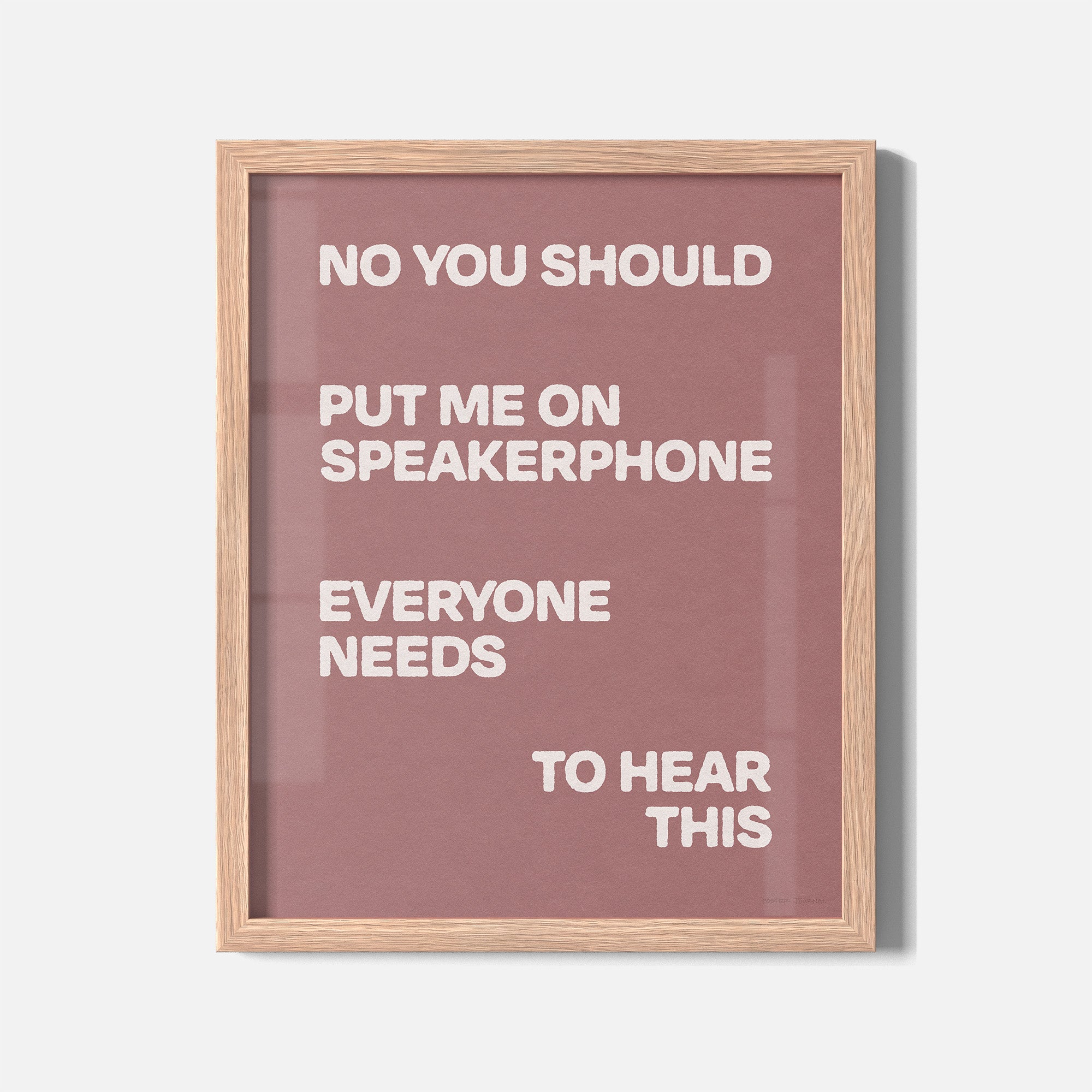 SPEAKERPHONE PRINT
