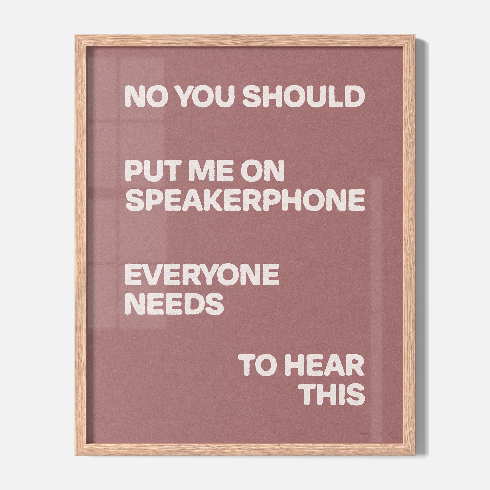 SPEAKERPHONE PRINT