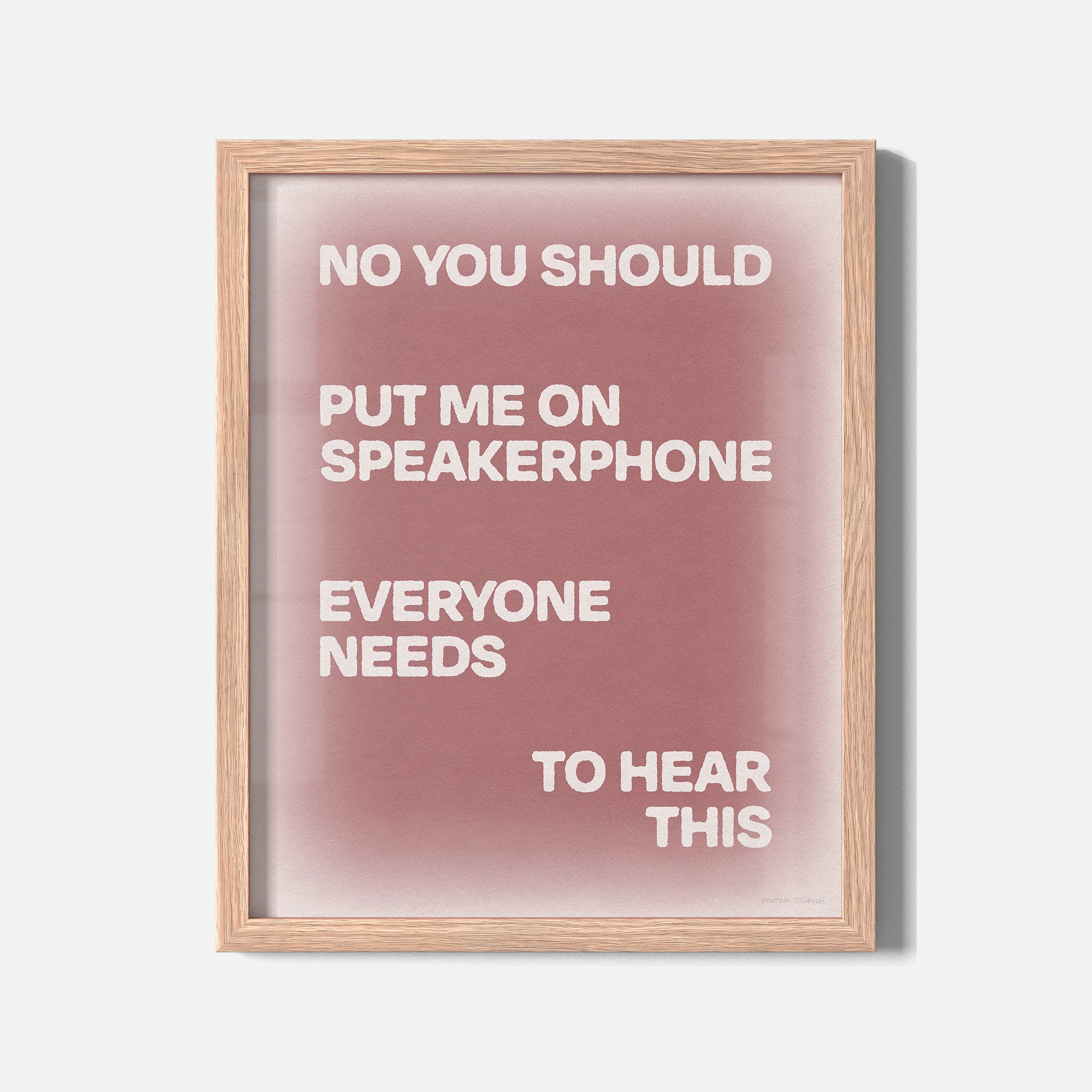 SPEAKERPHONE PRINT