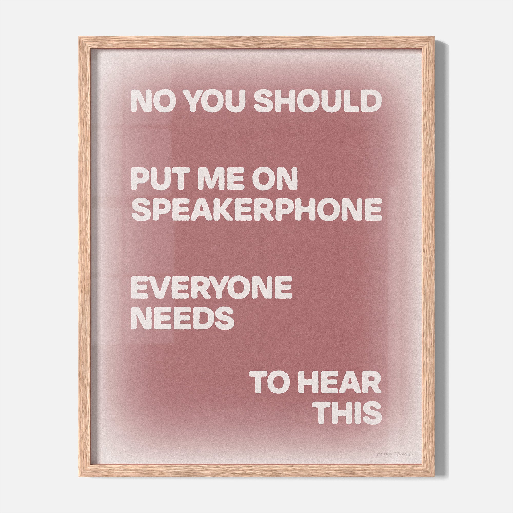 SPEAKERPHONE PRINT