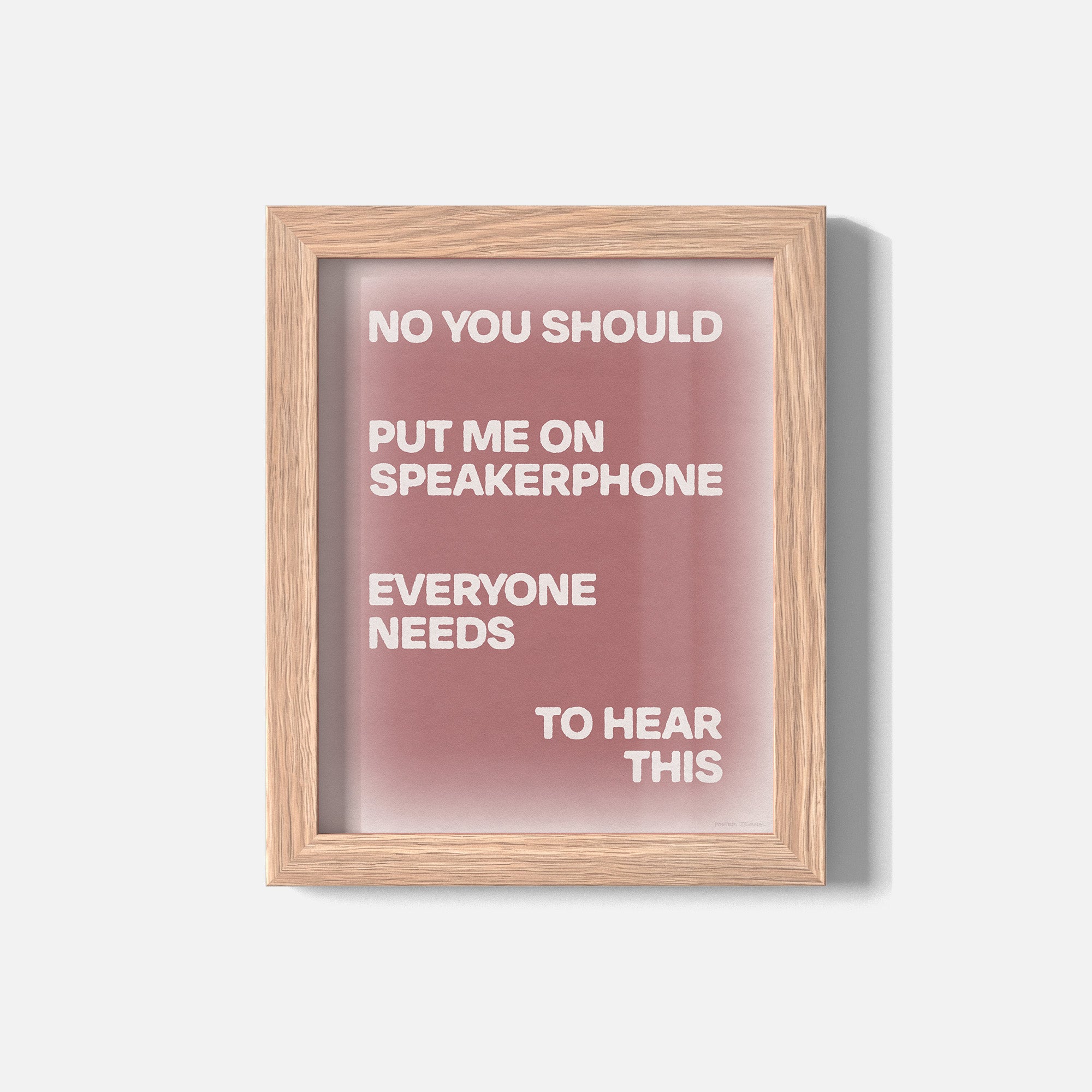 SPEAKERPHONE PRINT
