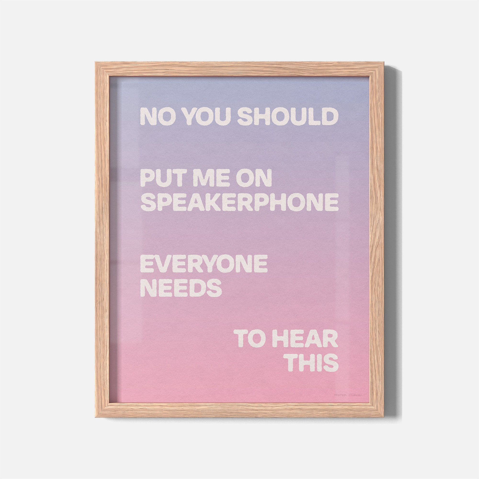SPEAKERPHONE PRINT