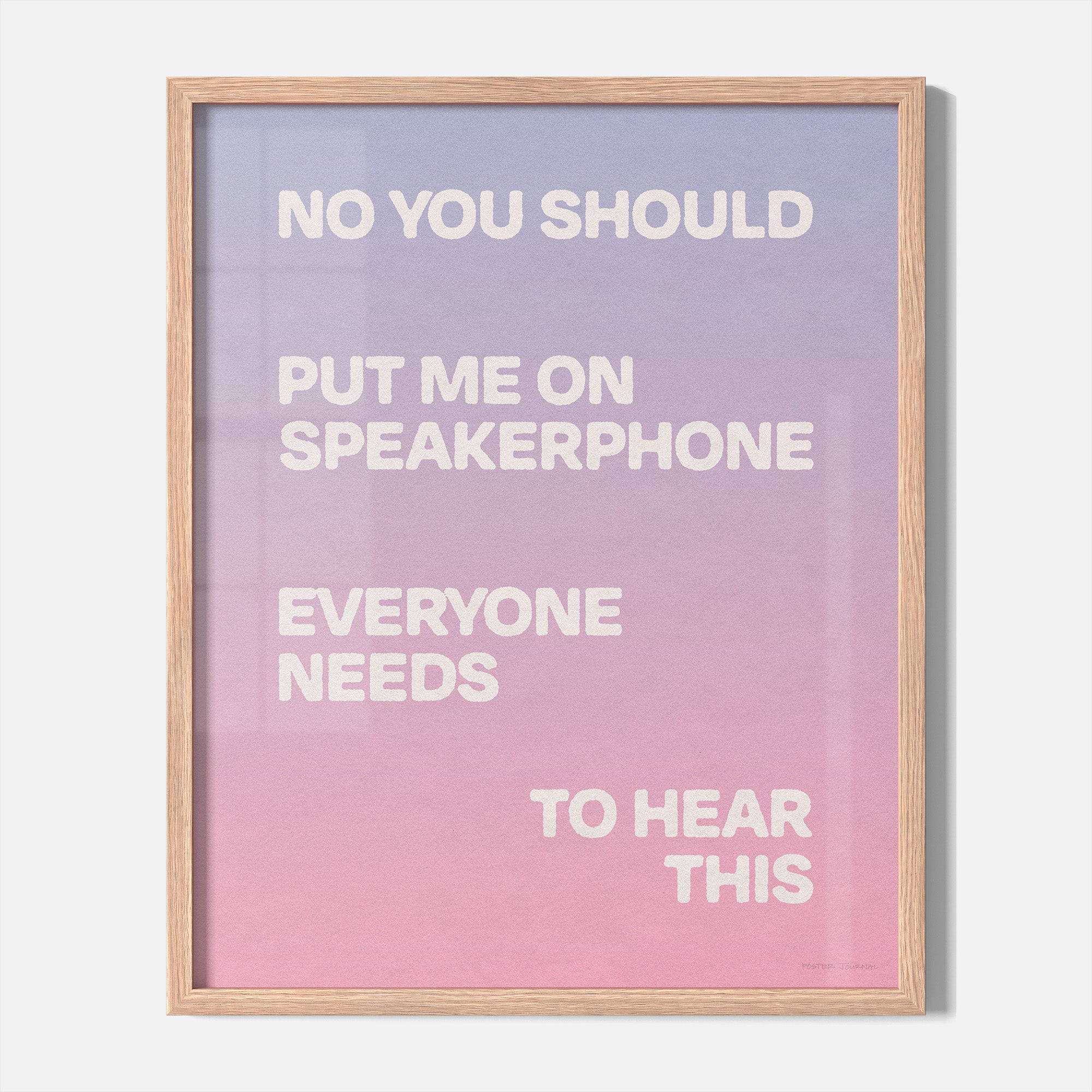 SPEAKERPHONE PRINT