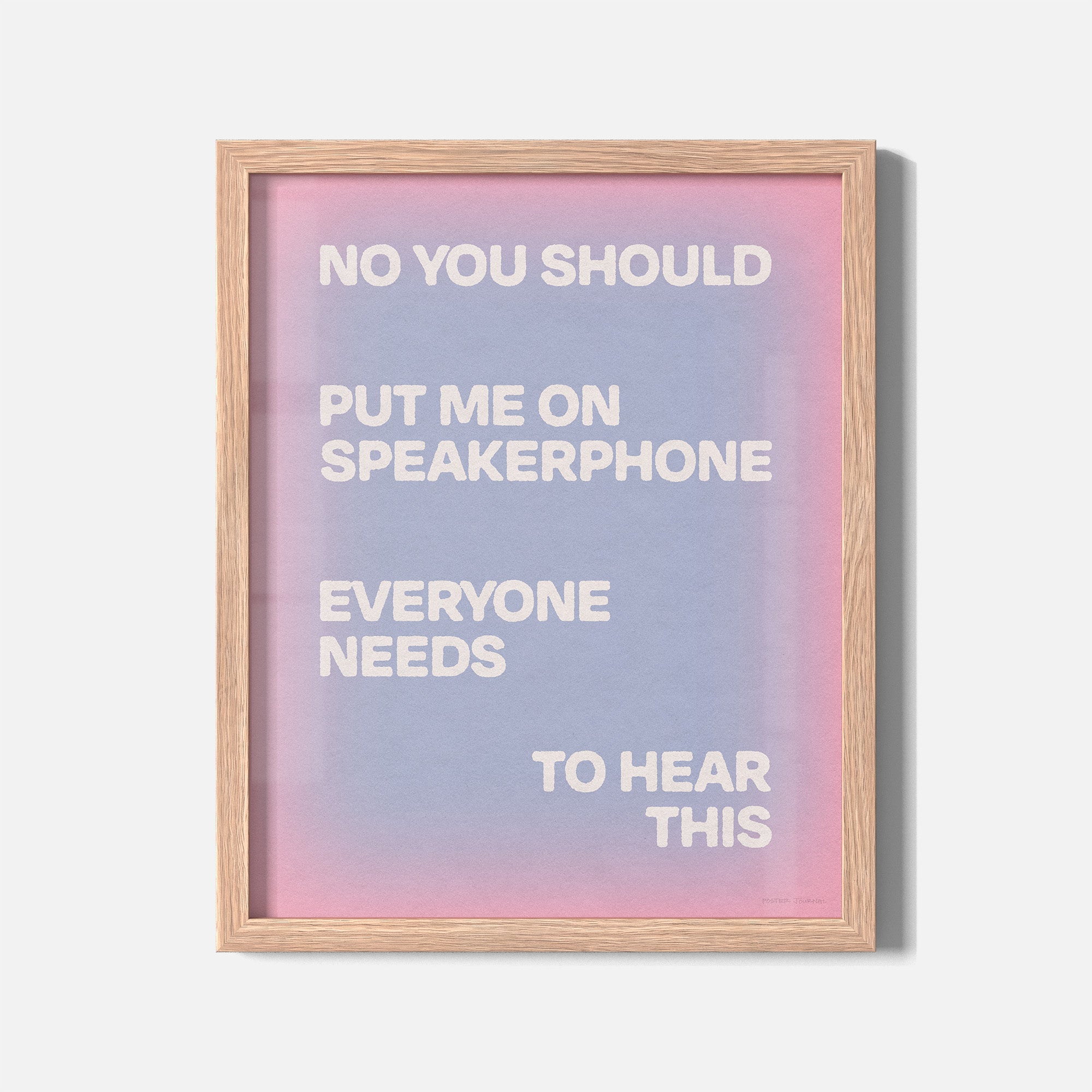 SPEAKERPHONE PRINT
