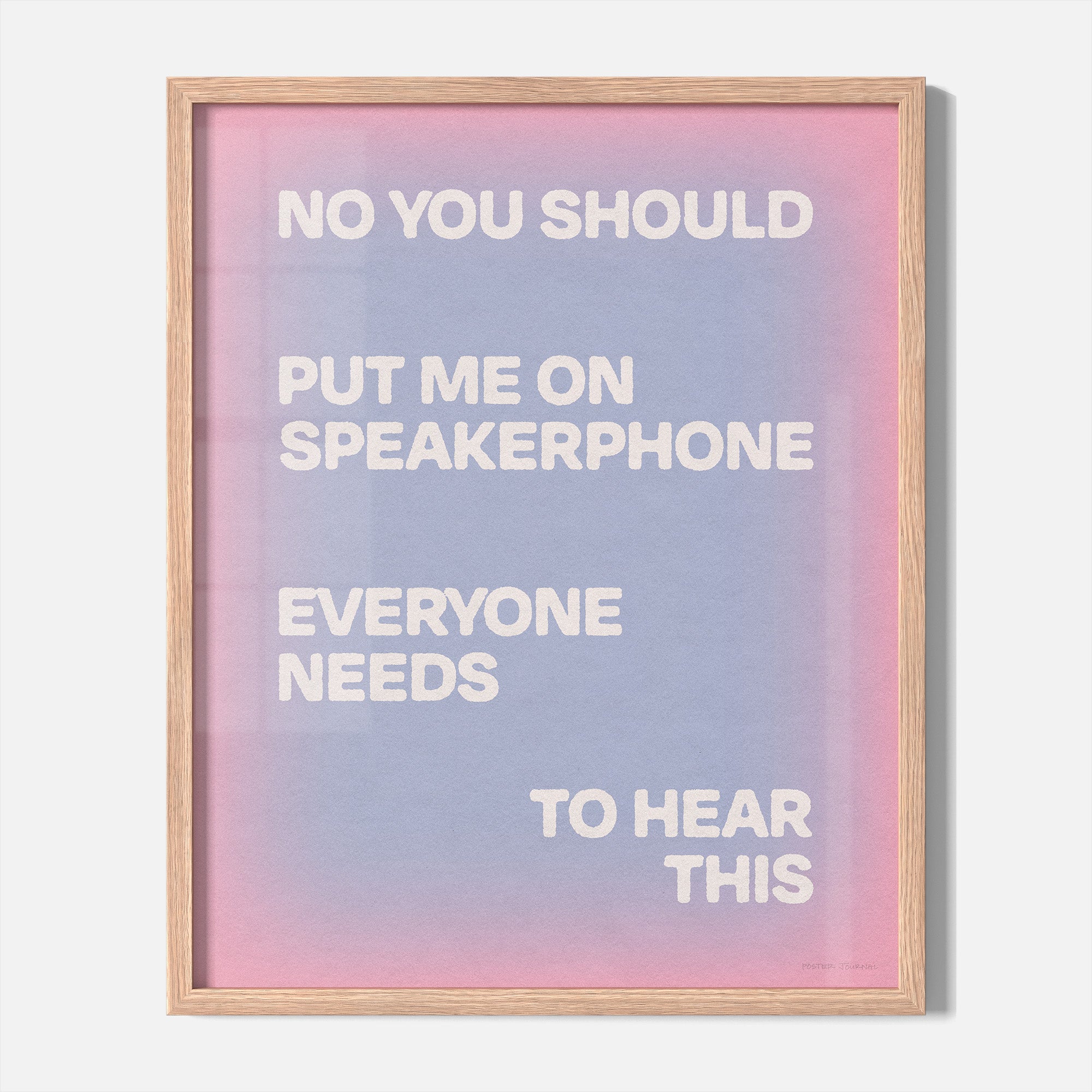 SPEAKERPHONE PRINT