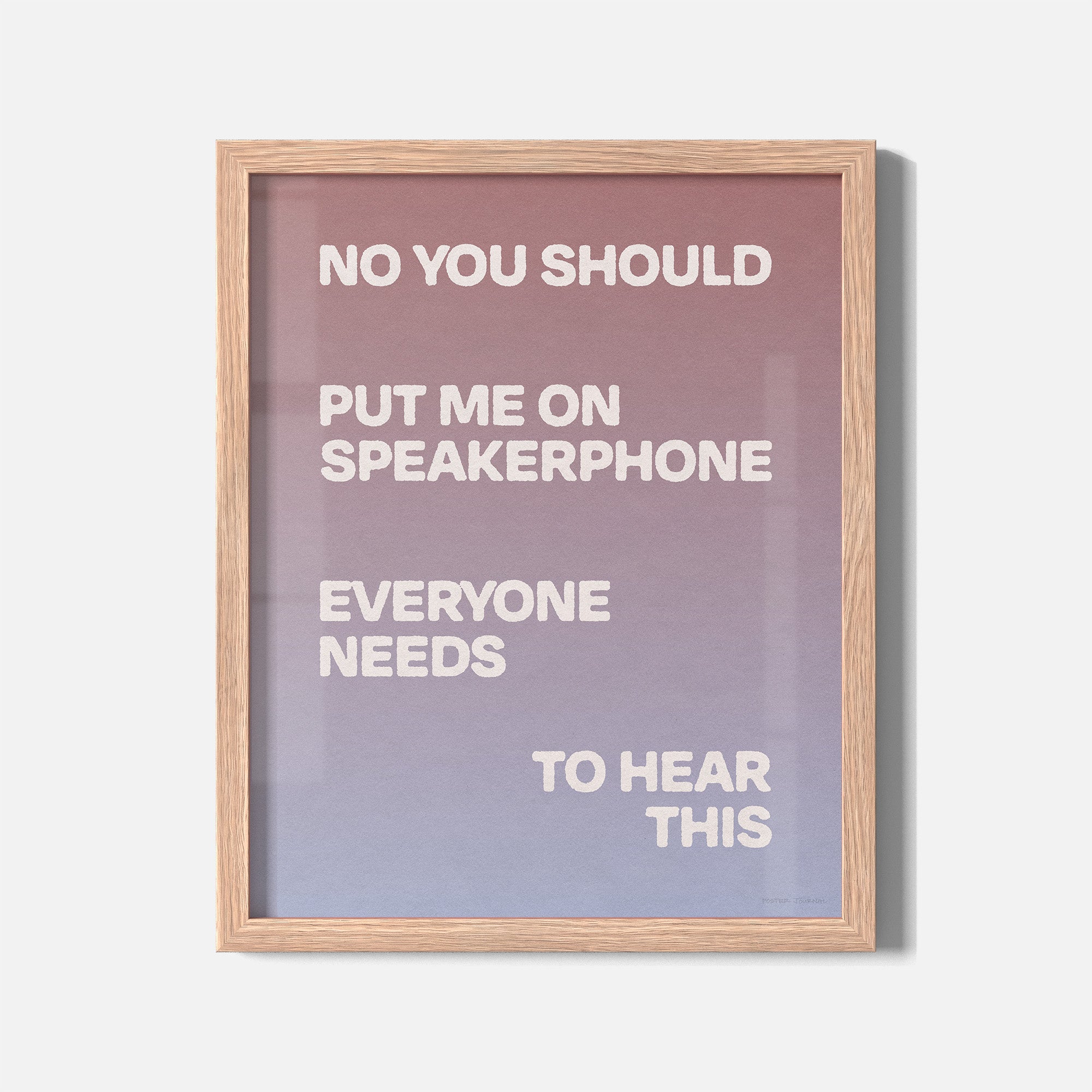 SPEAKERPHONE PRINT