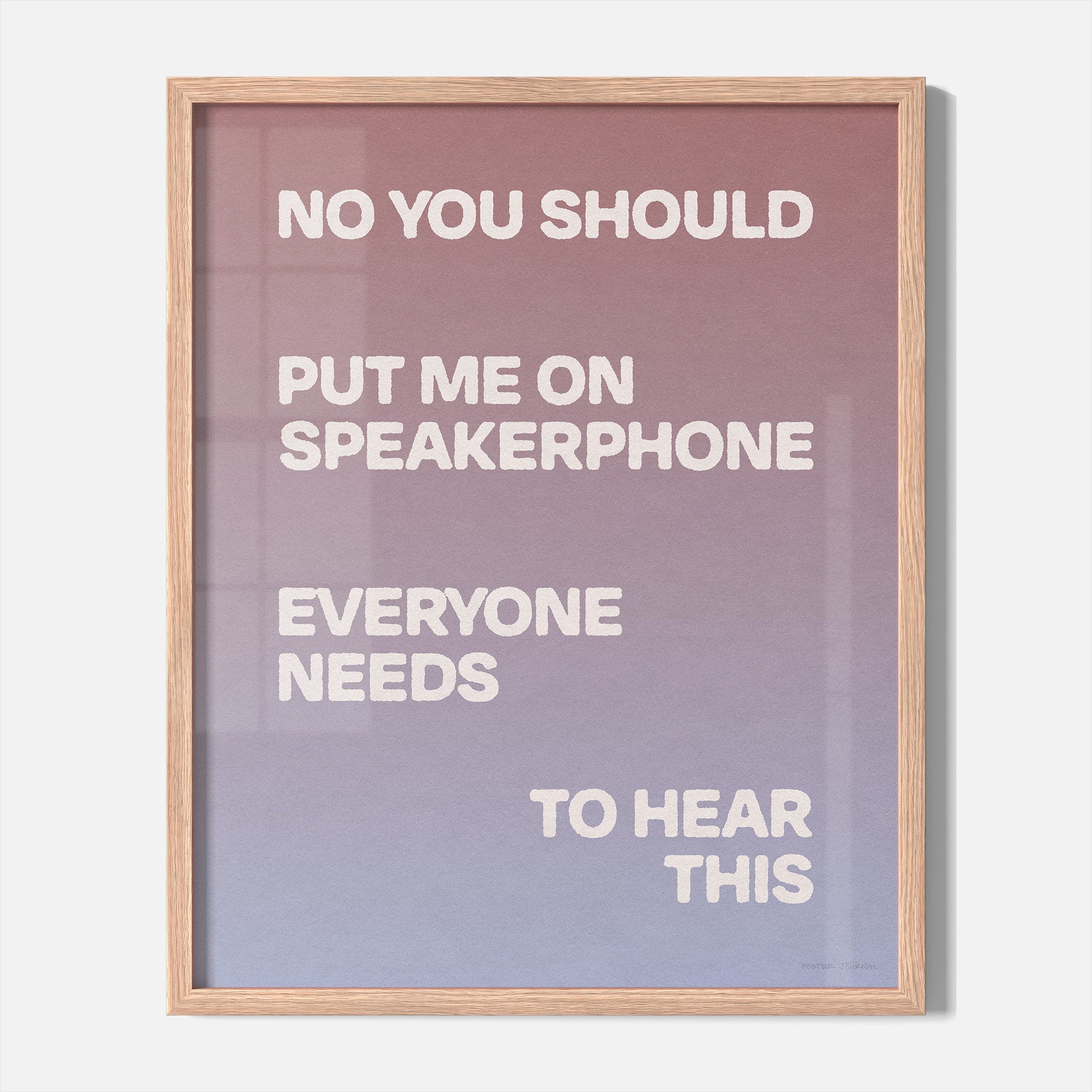 SPEAKERPHONE PRINT