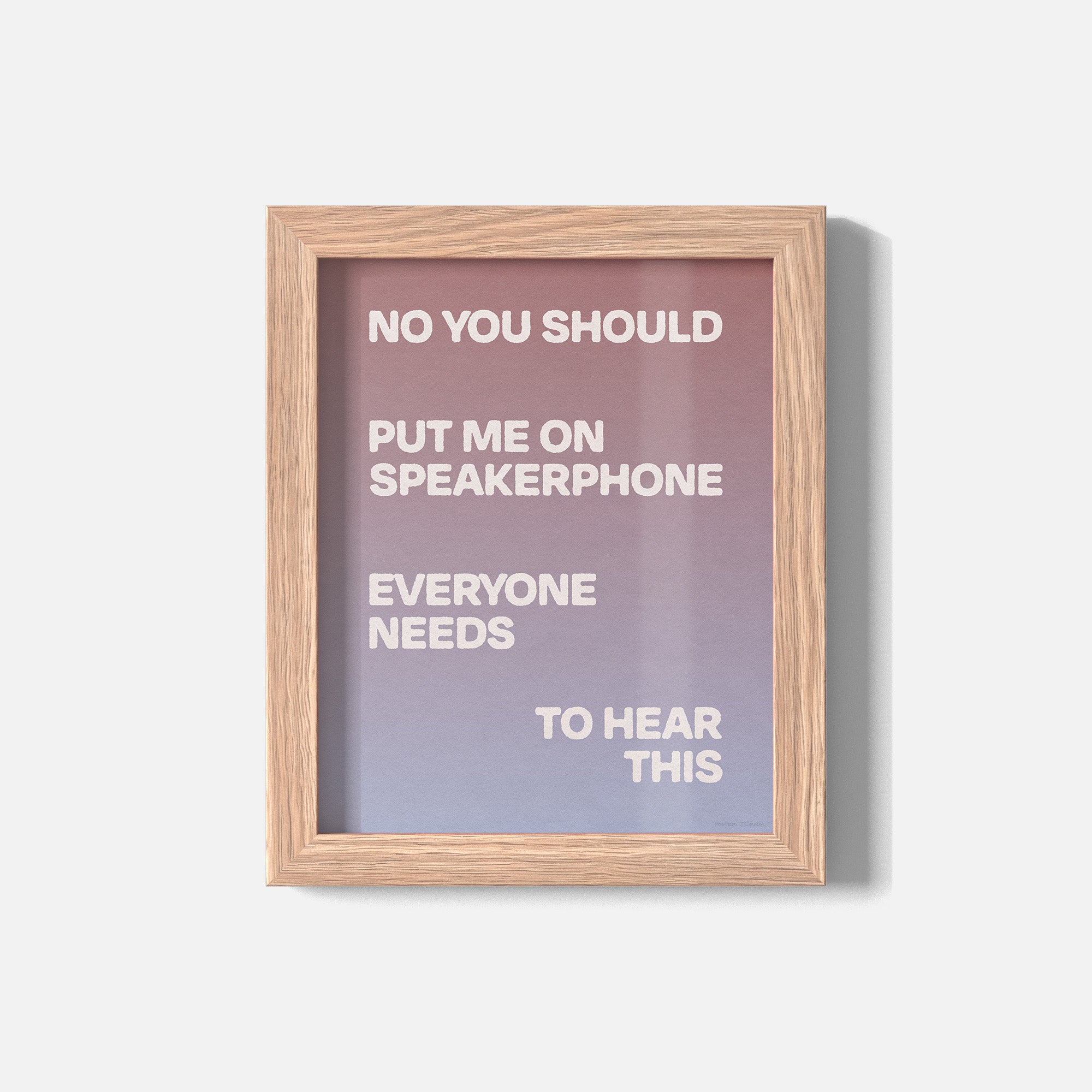 SPEAKERPHONE PRINT