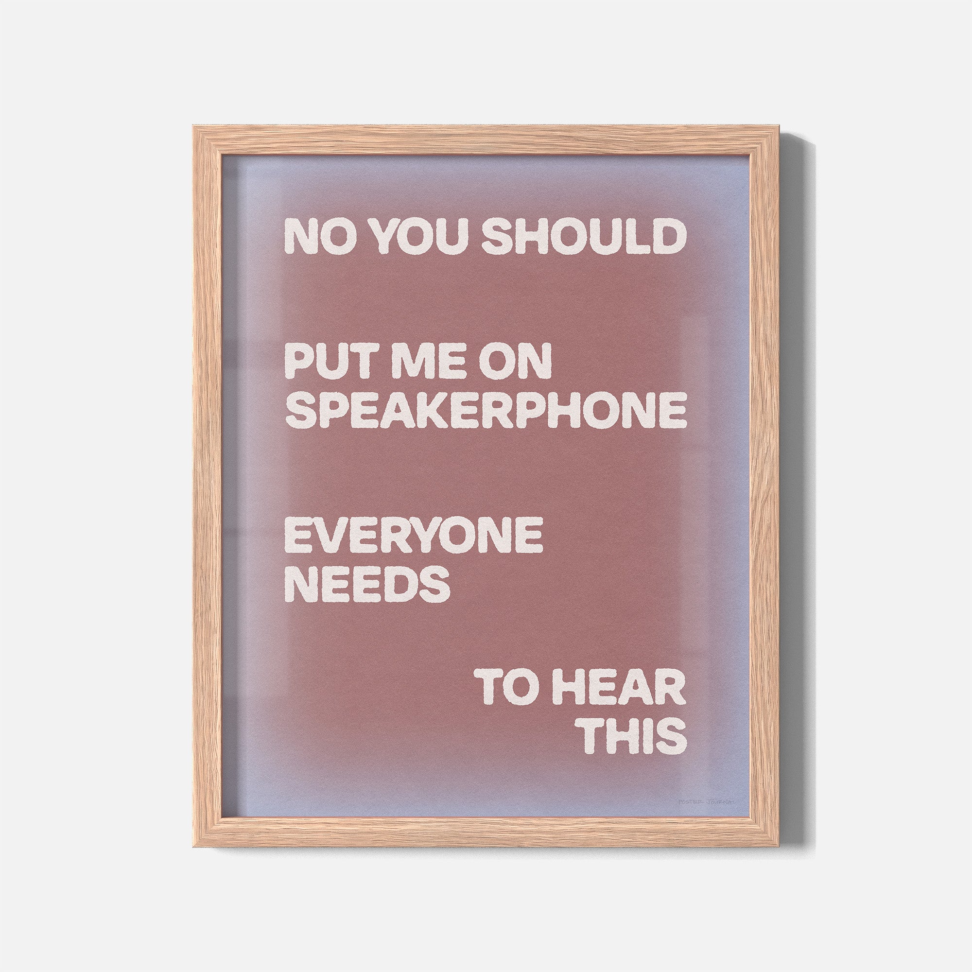 SPEAKERPHONE PRINT