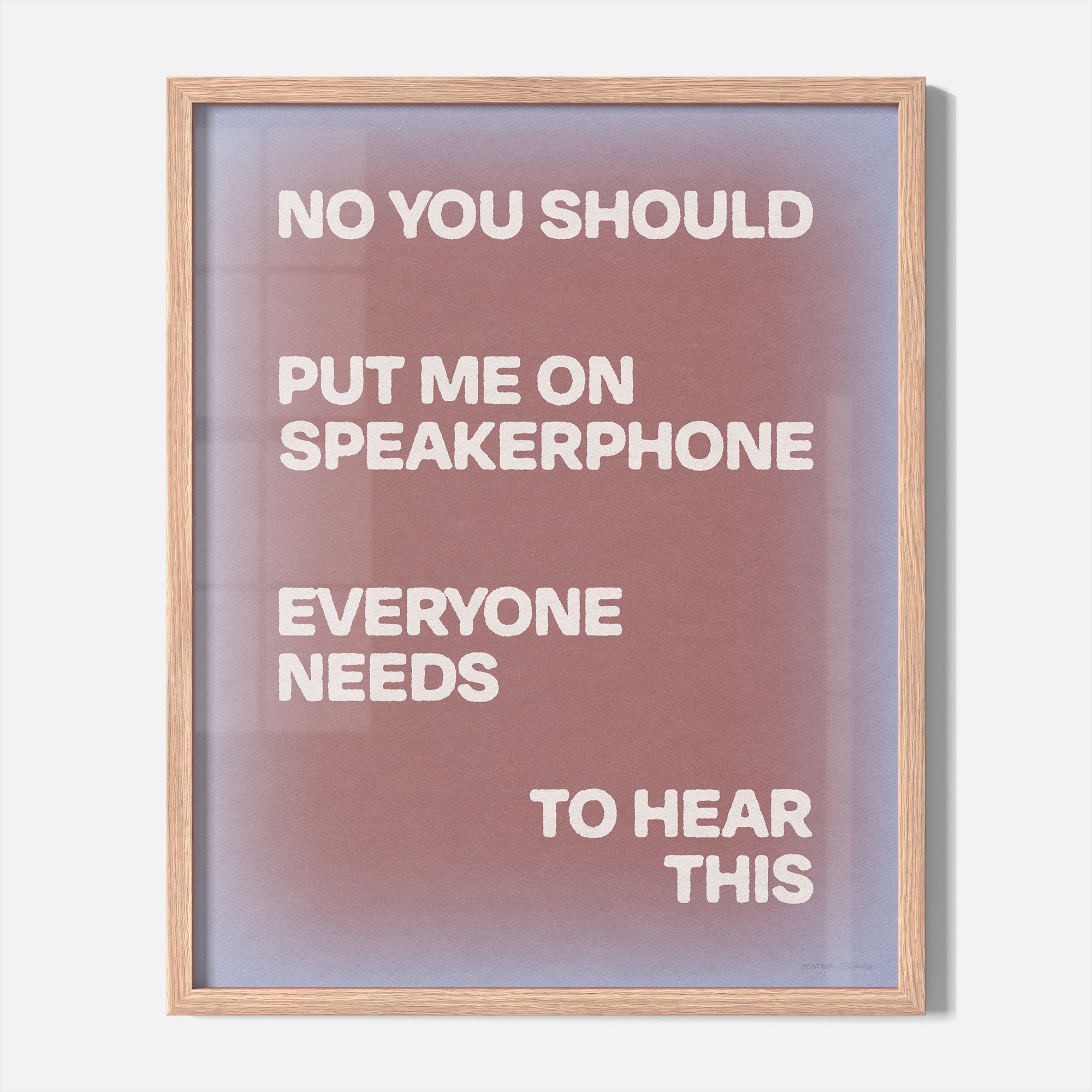 SPEAKERPHONE PRINT