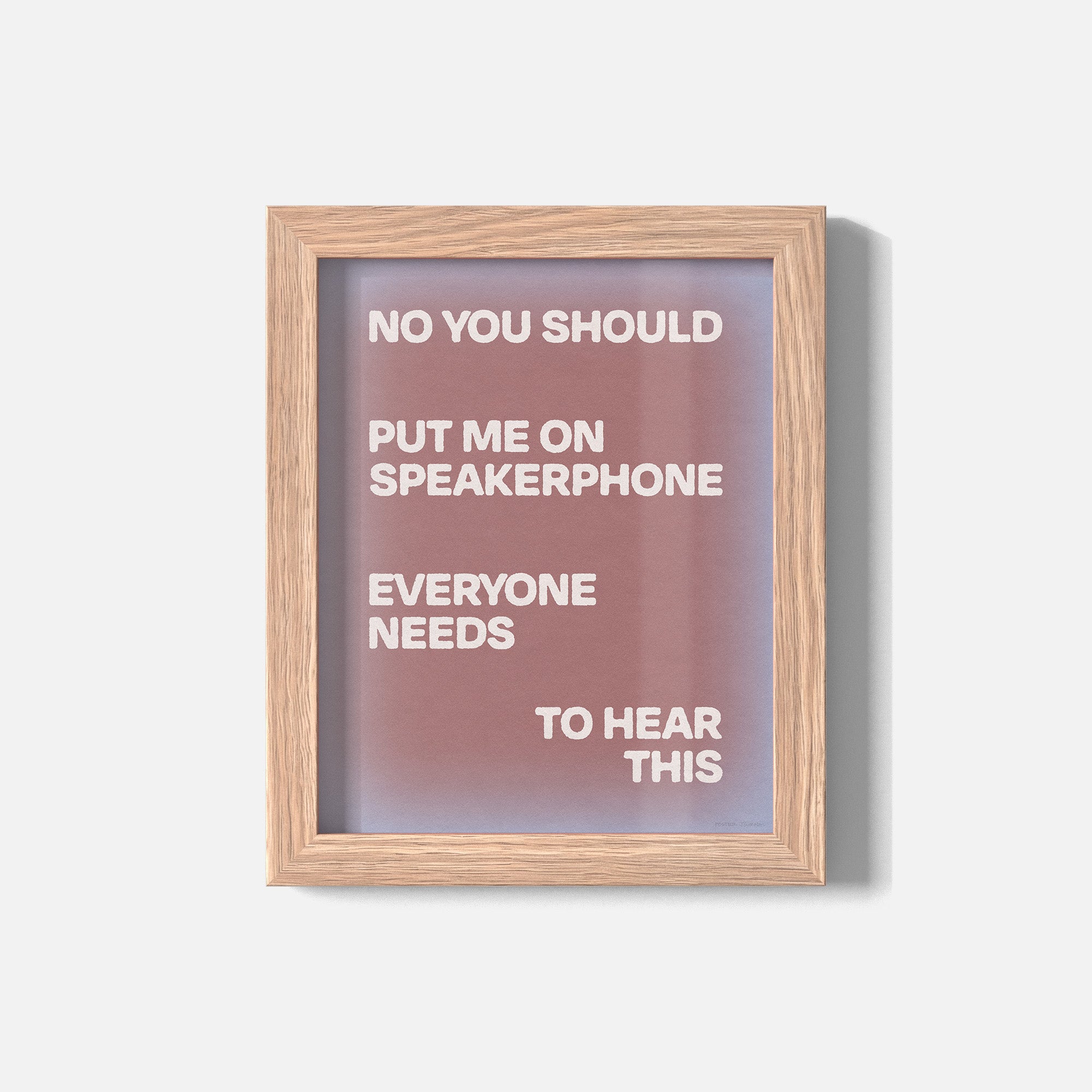 SPEAKERPHONE PRINT