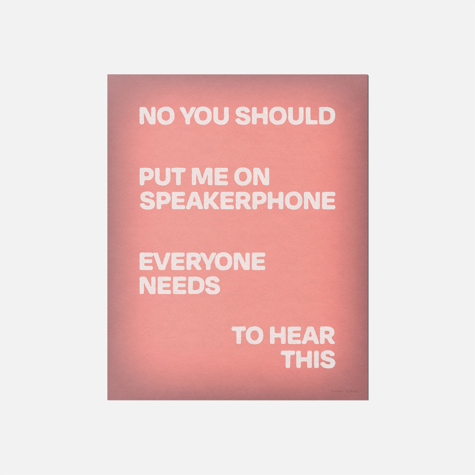 SPEAKERPHONE PRINT