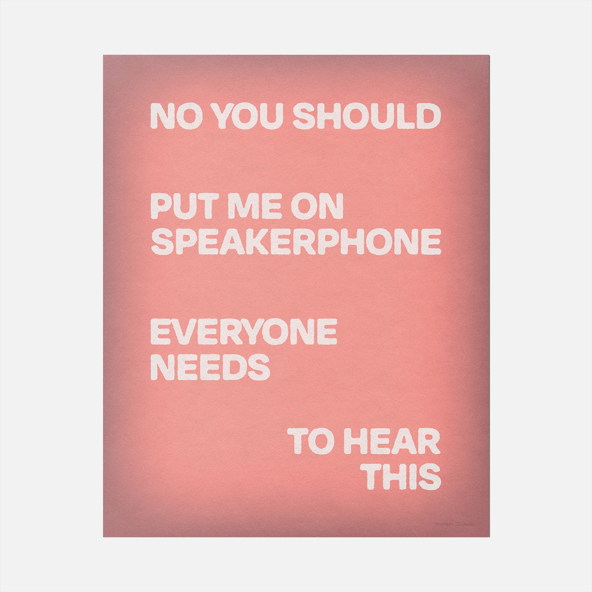 SPEAKERPHONE PRINT
